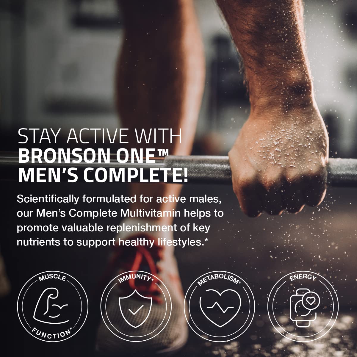 Bronson ONE Daily Men’s Complete Multivitamin Multimineral Once-Daily Multi for Active Men, 180 Tablets BronsonAu supplements