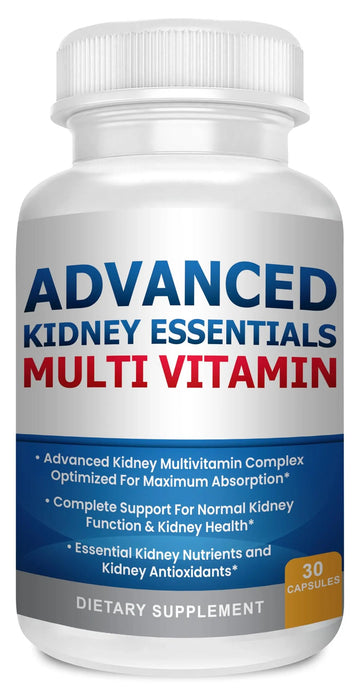 Advanced Kidney Essentials Multivitamin. Kidney Support Supplement for Complete Kidney Health. Kidney Health Supplement Kidney RestoreAu supplements
