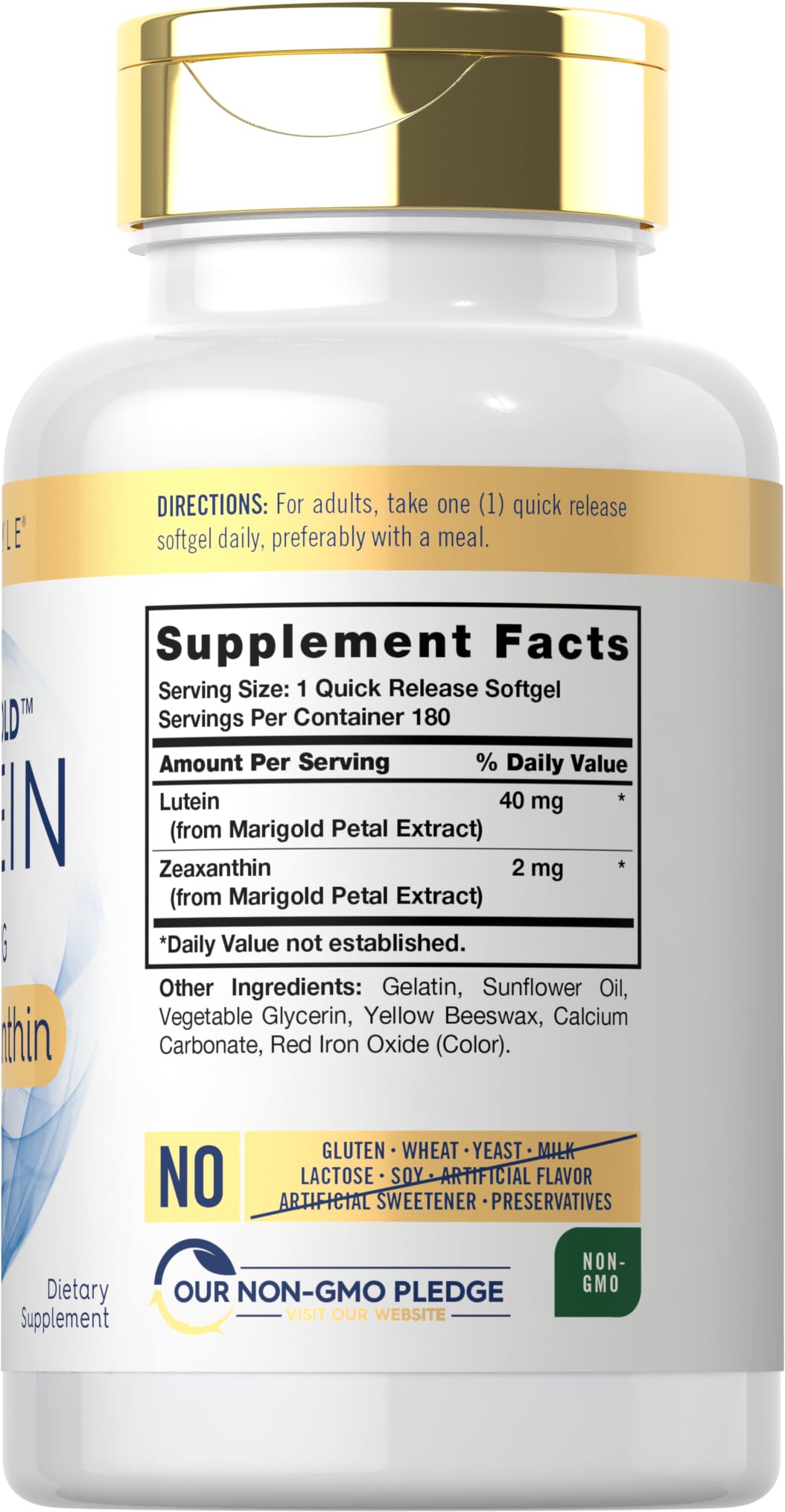 Carlyle Lutein and Zeaxanthin 40 mg | 180 Softgels | Eye Health Vitamins CarlyleUS supplements