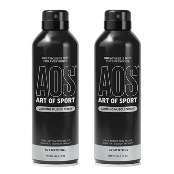 Art of Sport Muscle Relief Spray for Men – Cooling Menthol Pain Relief for Sore Muscles & Joints – Back, Neck, Knee, Shoulder, Hip – Fast-Acting Body Spray – Made for Athletes – 5 fl oz (2-Pack) Art of SportAu supplements