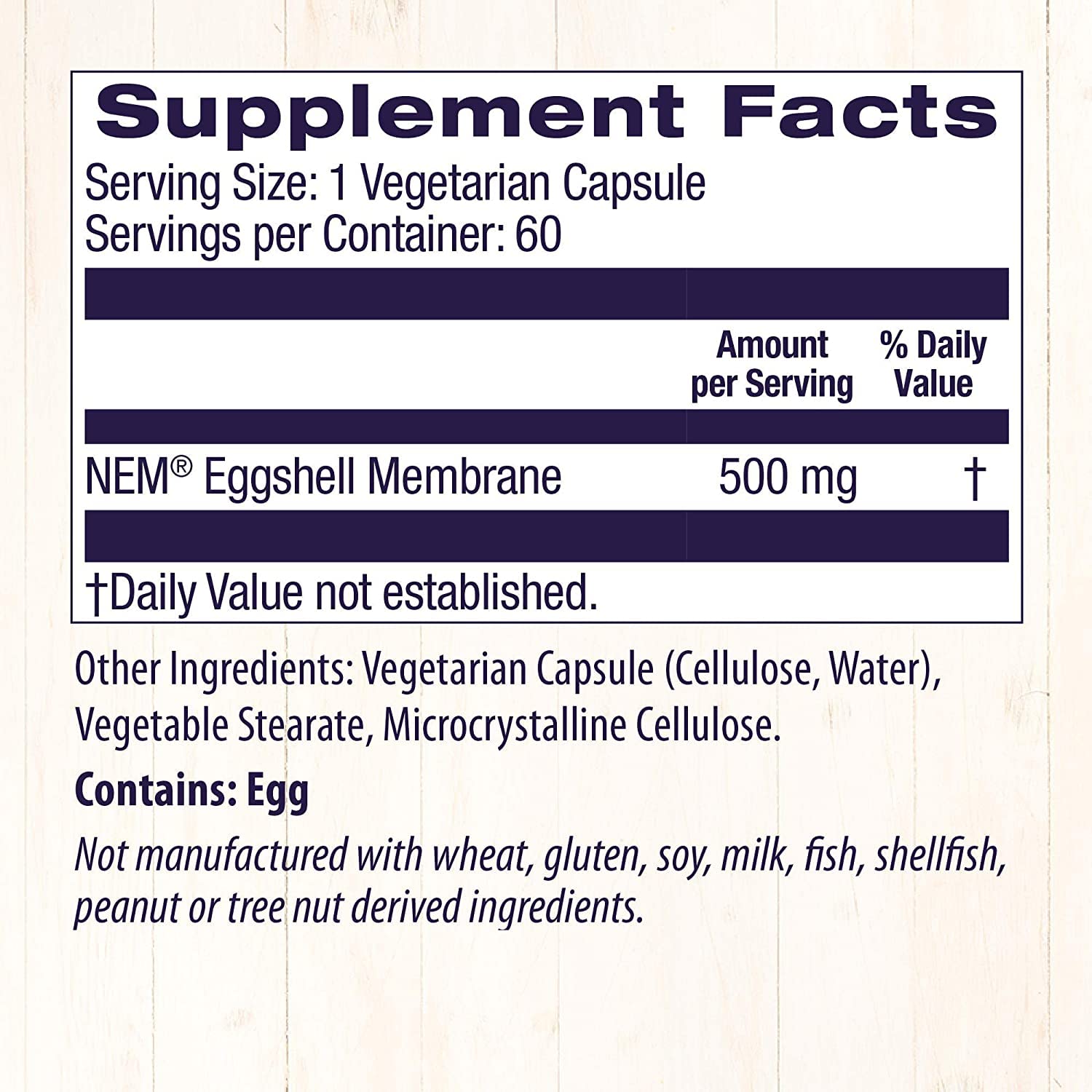 Healthy Origins Eggshell Membrane (NEM), 500 mg - Natural Collagen and Joint Support Healthy OriginsUS supplements