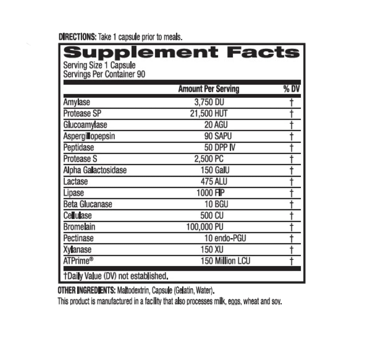 BioTrust AbsorbMax Broad Spectrum Digestive Enzyme Blend, Gluten Free, Non GMO, Digestive Support for Nutrient Digestion, Absorption and Periodic BioTrustUS supplements