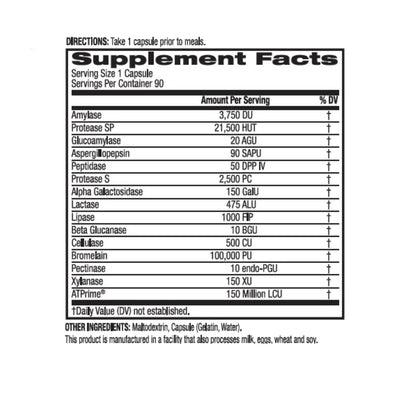 BioTrust AbsorbMax Broad Spectrum Digestive Enzyme Blend, Gluten Free, Non GMO, Digestive Support for Nutrient Digestion, Absorption and Periodic BioTrustUS supplements