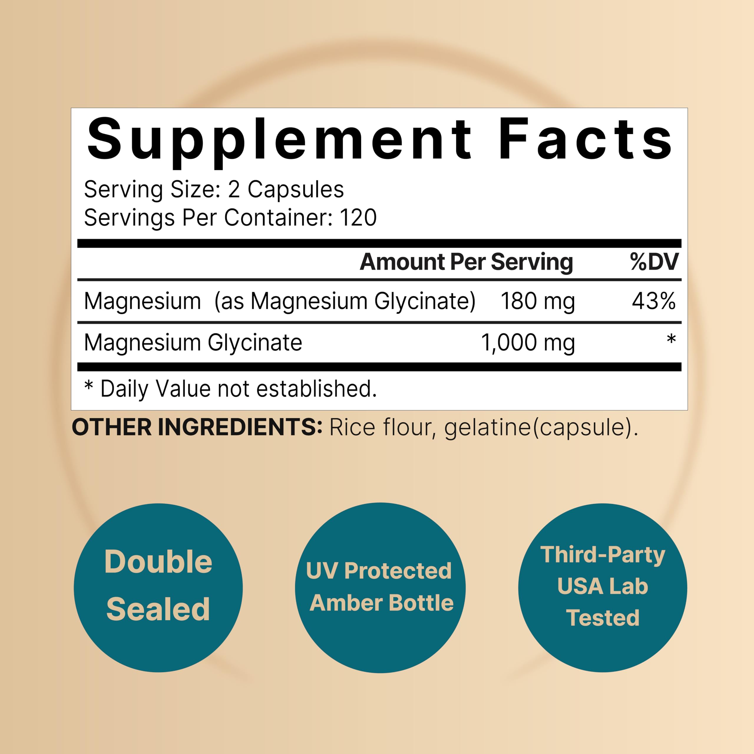 NatureBell Magnesium Glycinate Supplement 1,000mg | 500mg Per Capsule, 240 Pills NatureBellUS supplements