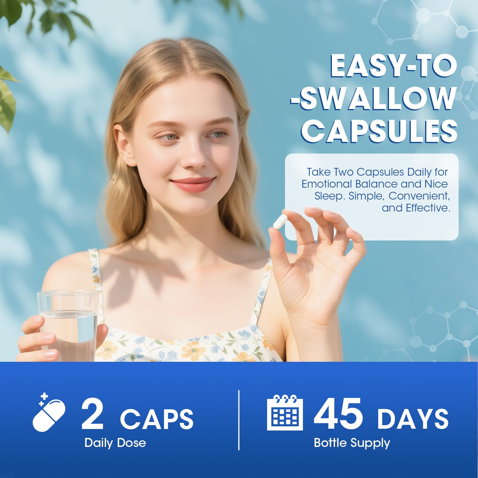 GABA Supplements 750mg with L Theanine, 5HTP, Ashwagandha, Lemon Balm, Ginkgo Biloba, Omega-3, 10 in 1 GABA Calm Capsules for Sleep, Relaxation, Focus, Mood Support, Cortisol Balance - 90CT LukareeAu supplements