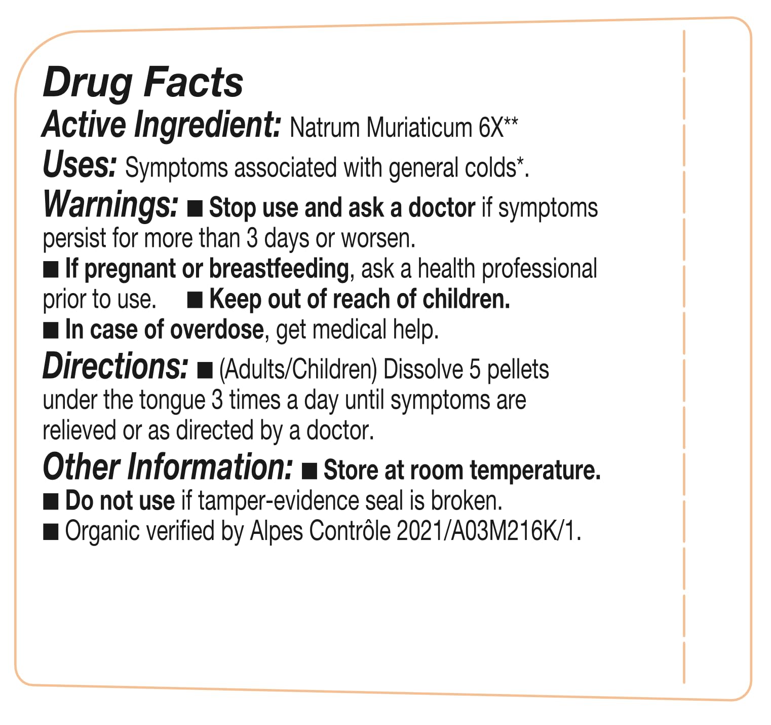 OLLOIS Natrum Muriaticum 6X, Cell Salt #9, Lactose-Free, Organic & Vegan, Kosher Certified OLLOÏSAu supplements