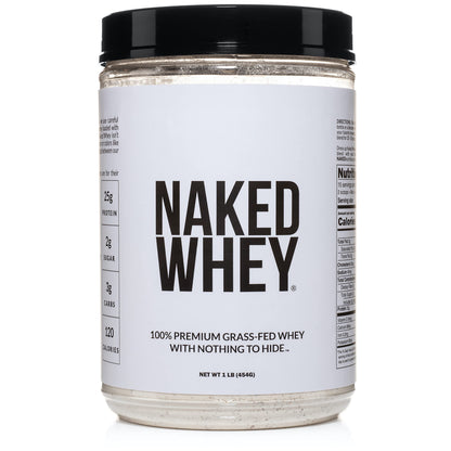 Naked Nutrition Naked Whey 1Lb - Only 1 Ingredient, Grass Fed Whey Protein Powder Naked NutritionUS supplements