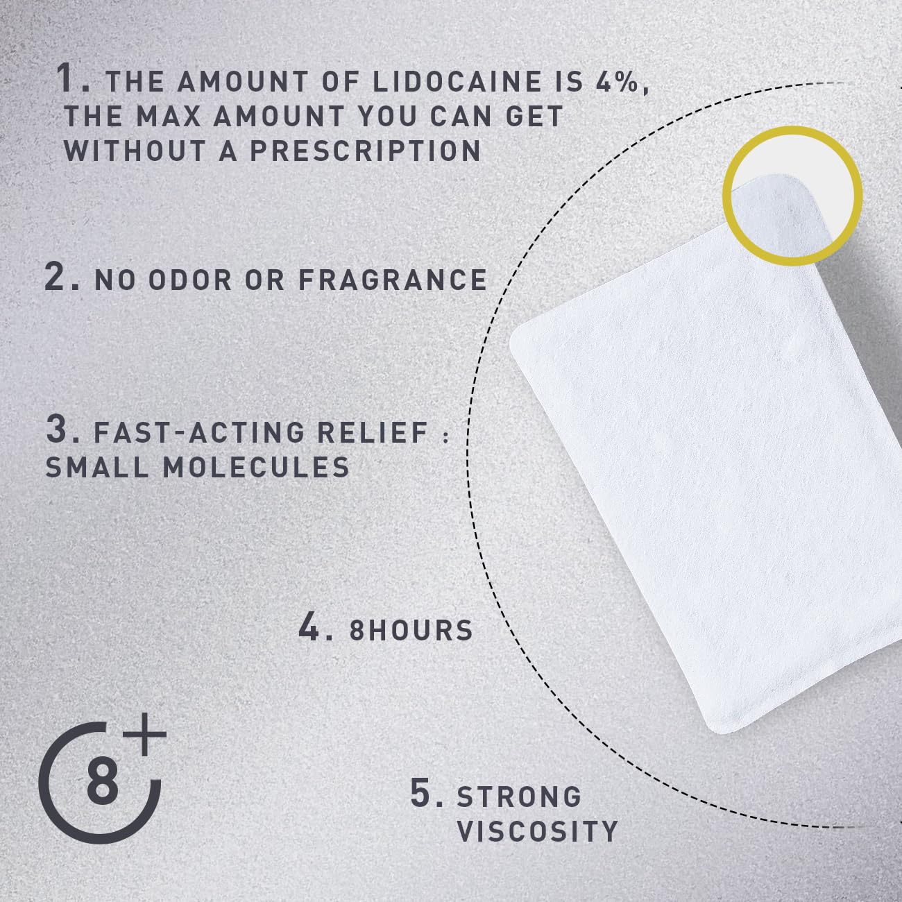 CARELAND Lidocaine Gel Patch, 18 Count Maximum Strength Pain Patches for Muscle Relief in Neck Knee Back and Shoulders Unscented Numbing Patch for Soothing Nerves, Joints CARELANDAu supplements