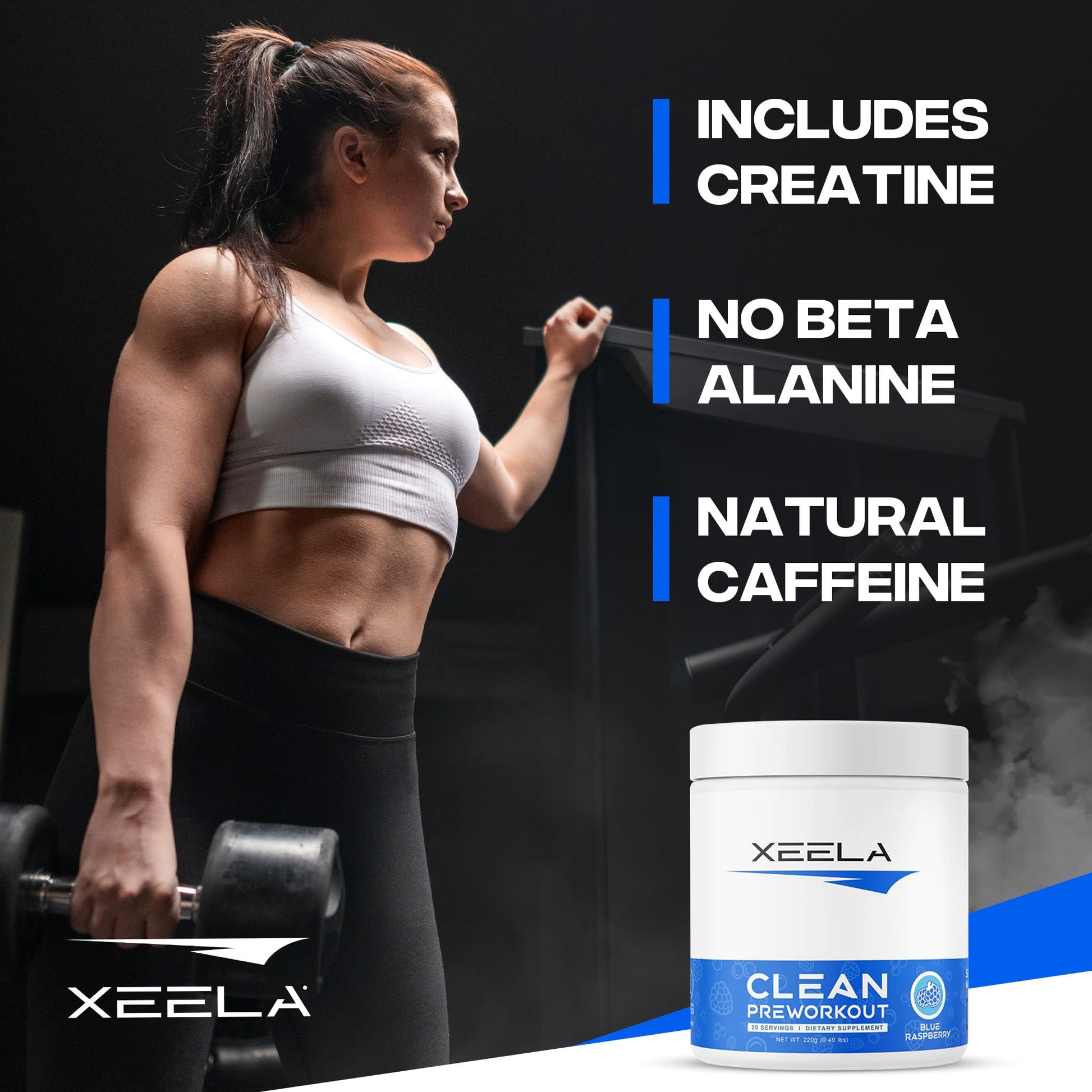XEELA Organic Pre Workout Powder: Clean Preworkout for Men & Women, with Flavored XEELAAu supplements