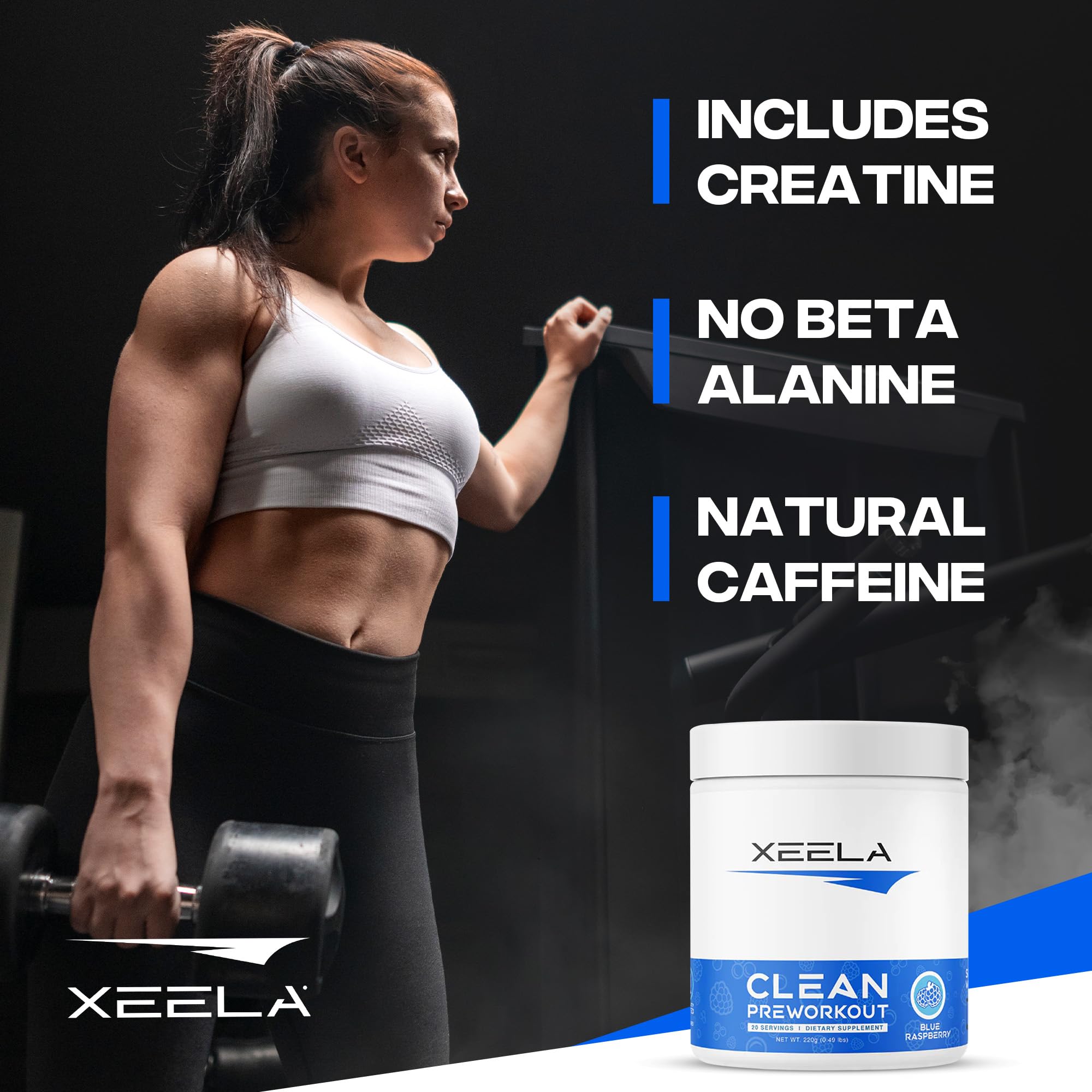 XEELA Organic Pre Workout Powder: Clean Preworkout for Men & Women, with Flavored XEELAAu supplements