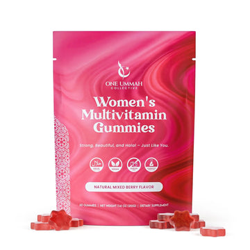 Halal Certified Women’s Multivitamin Gummies - Easy Digestion & High Absorption - Packed with Essential Nutrients, Omega-3 One UmmahAu supplements