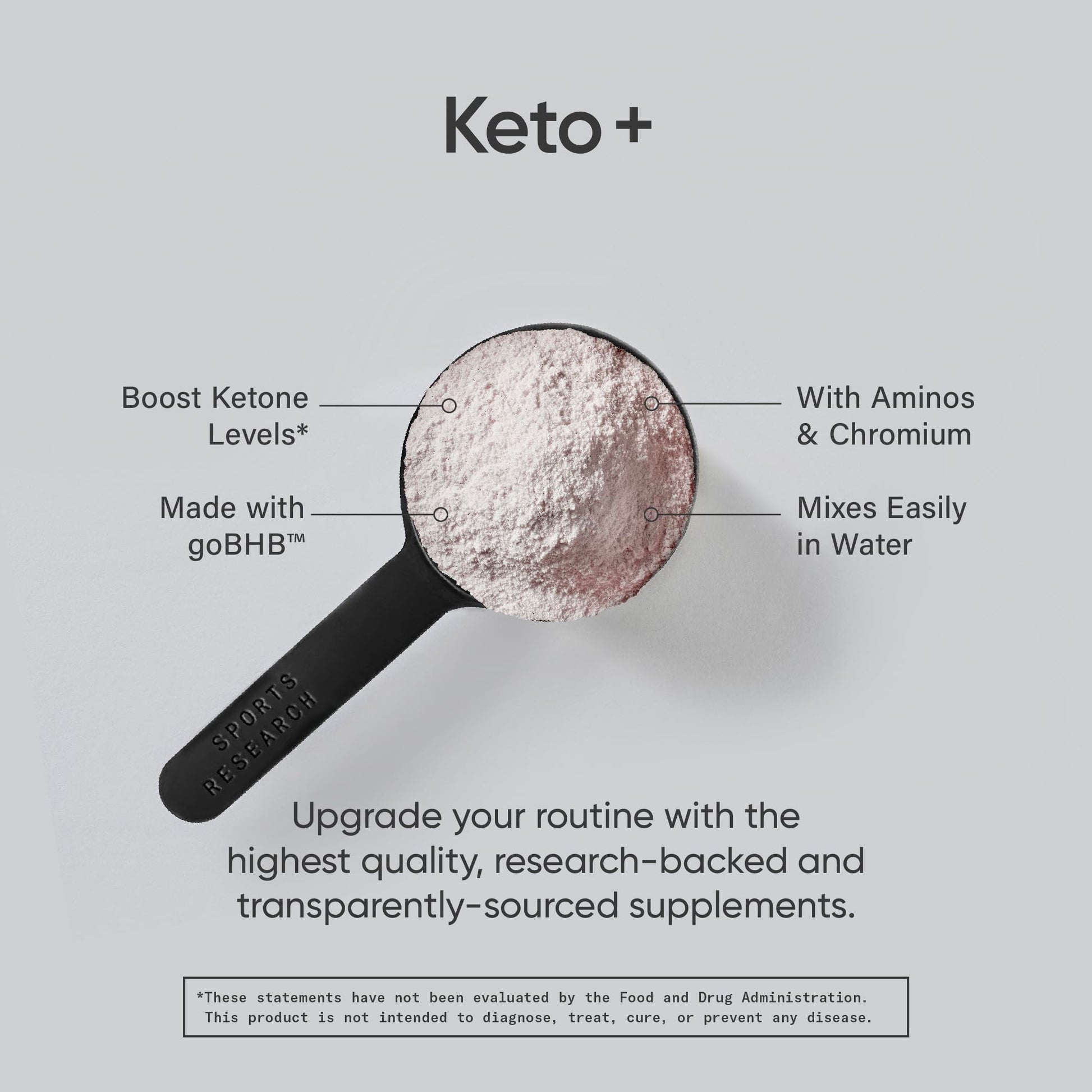 Sports Research Keto Plus Exogenous Ketones with goBHB - 30 Servings | Keto Electrolyte Sports ResearchUS supplements