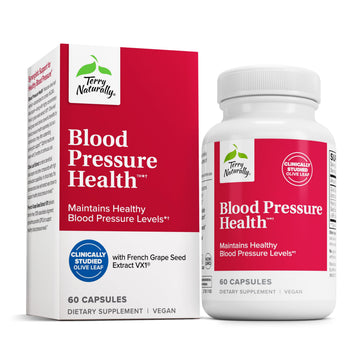 Terry Naturally Blood Pressure Health - Healthy Blood Flow & Circulation Support Supplement - Heart Health Supplement with Antioxidants - Cardiovascular Support - 60 Capsules Terry NaturallyAu supplements
