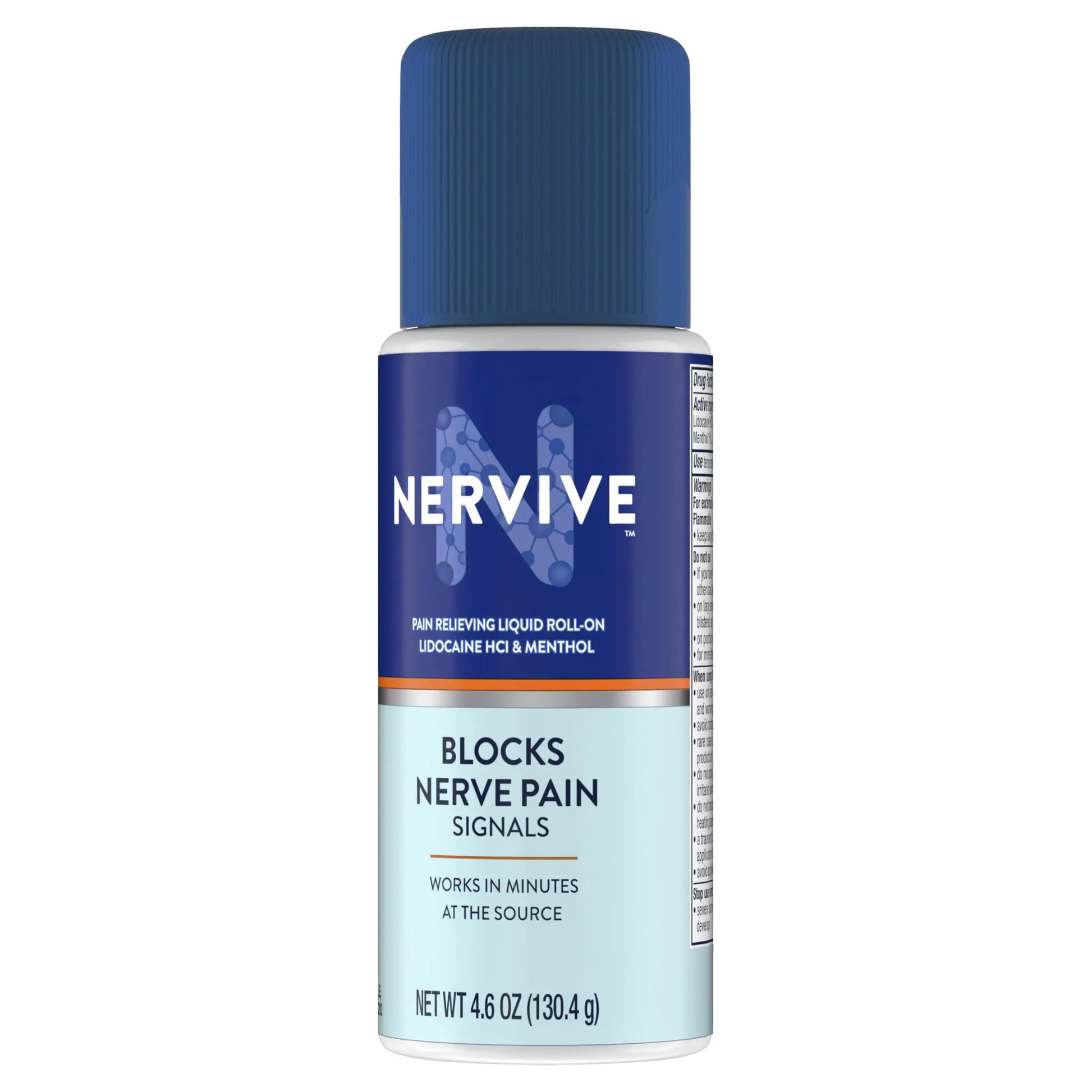 Nervive Pain Relieving Roll On, Lidocaine Roll On, Nervive Pain Relief, Lidocaine Topical, Foot Pain, Leg Pain, Hand Pain, Max Strength Formula, 4.6oz NerviveAu supplements
