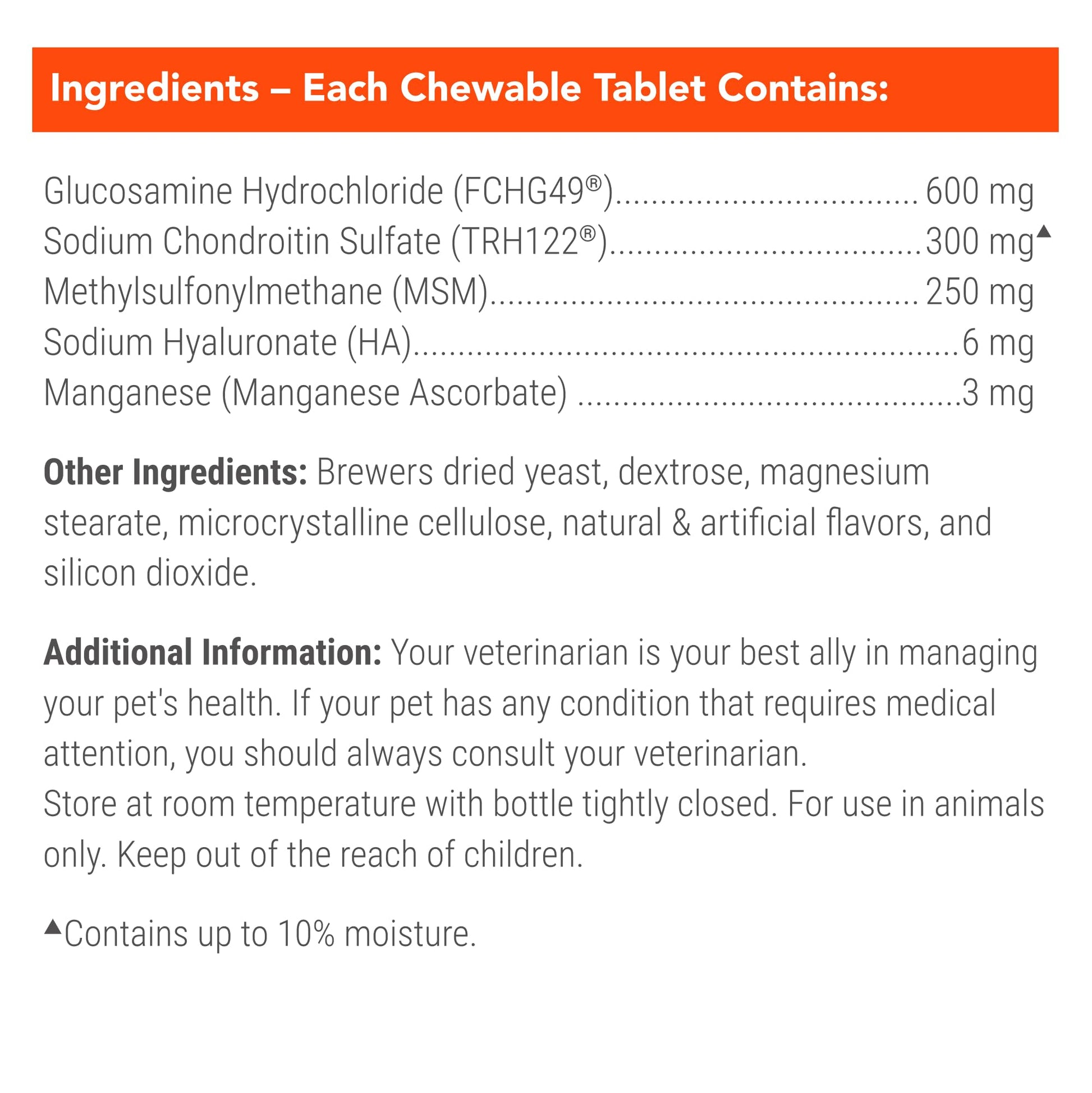 Nutramax Cosequin for Dogs Joint Health Supplement, Contains Glucosamine for Dogs, Plus Chondroitin, MSM and HA, Supports Healthy Joints, Chewable Tablets, 75 Count Nutramax LaboratoriesAu supplements