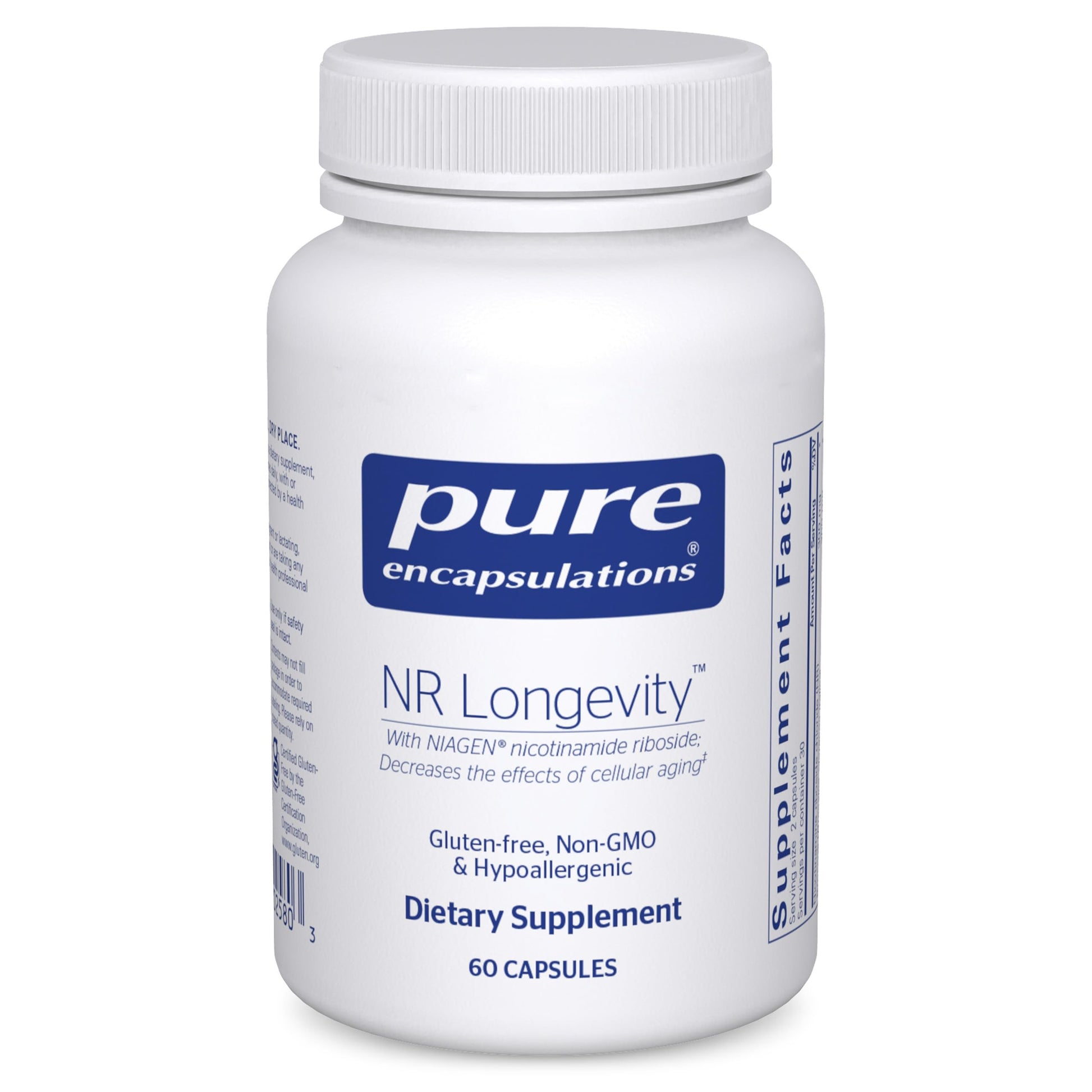 Pure Encapsulations NR Longevity NAD Supplement – Supports Healthy Aging, NAD+ Replenishment, Mitochondrial Function, with NIAGEN – Gluten Free, Non-GMO, Hypoallergenic – 60 Capsules Pure EncapsulationsAu supplements