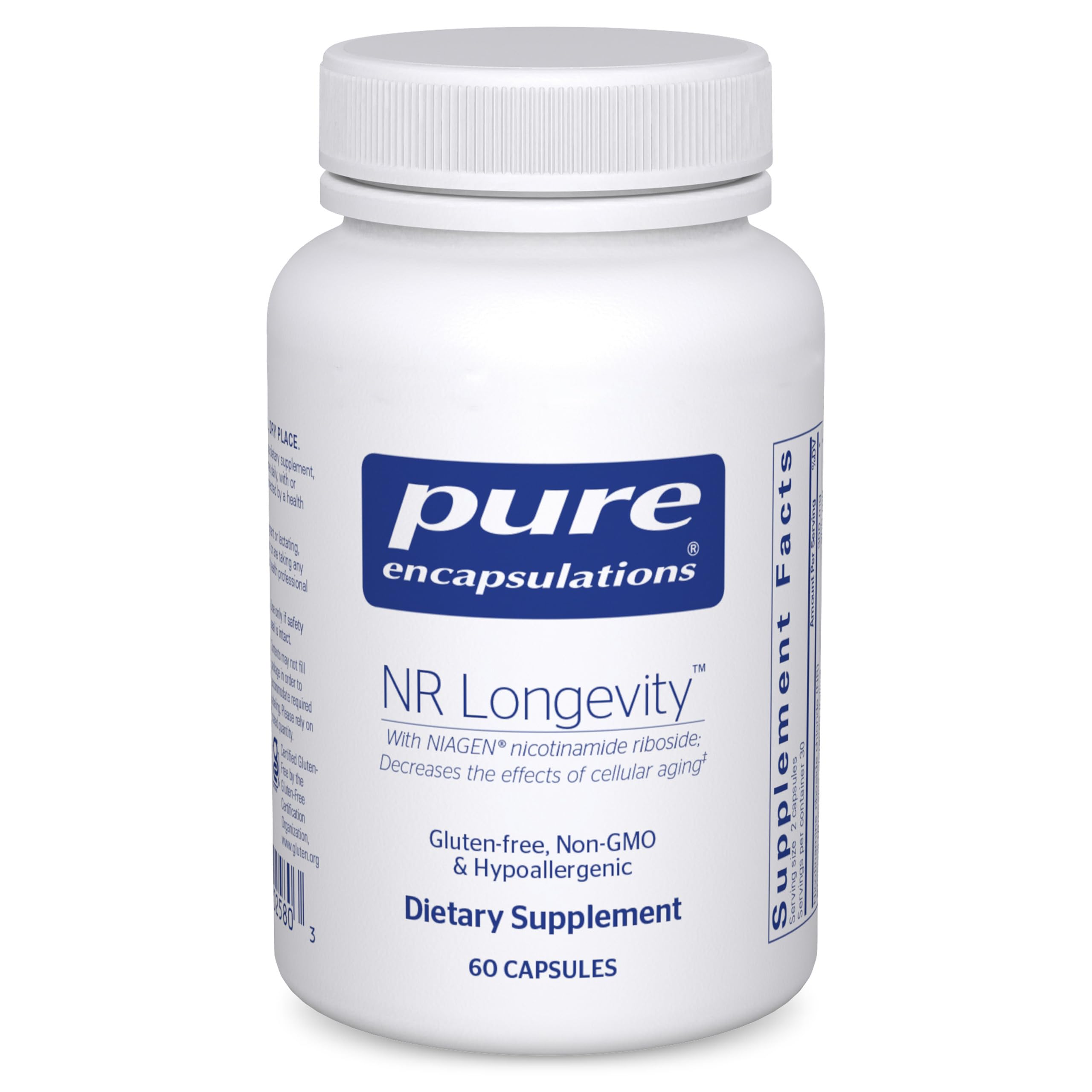 Pure Encapsulations NR Longevity NAD Supplement – Supports Healthy Aging, NAD+ Replenishment, Mitochondrial Function, with NIAGEN – Gluten Free, Non-GMO, Hypoallergenic – 60 Capsules Pure EncapsulationsAu supplements