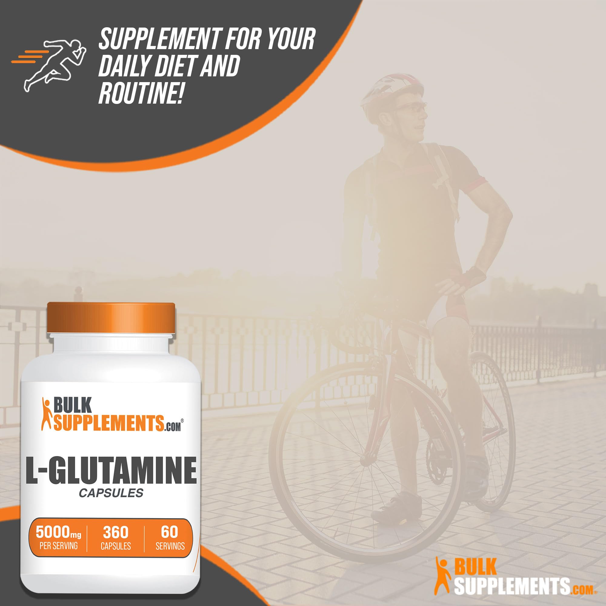 BULKSUPPLEMENTS.COM L-Glutamine Capsules - Glutamine Supplement, L Glutamine BULKSUPPLEMENTS.COMUS supplements