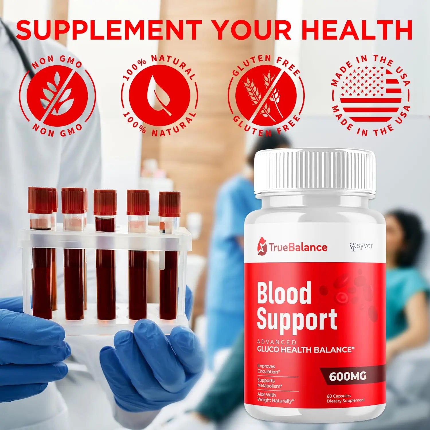 True Balance Capsules, Official TrueBalance Glycogen Support Pills with All Natural Ingredients, Advanced Formula Glyco Support Supplement with Maximum Strength Vitamins for Women & Men (60 Capsules) SyvorAu supplements