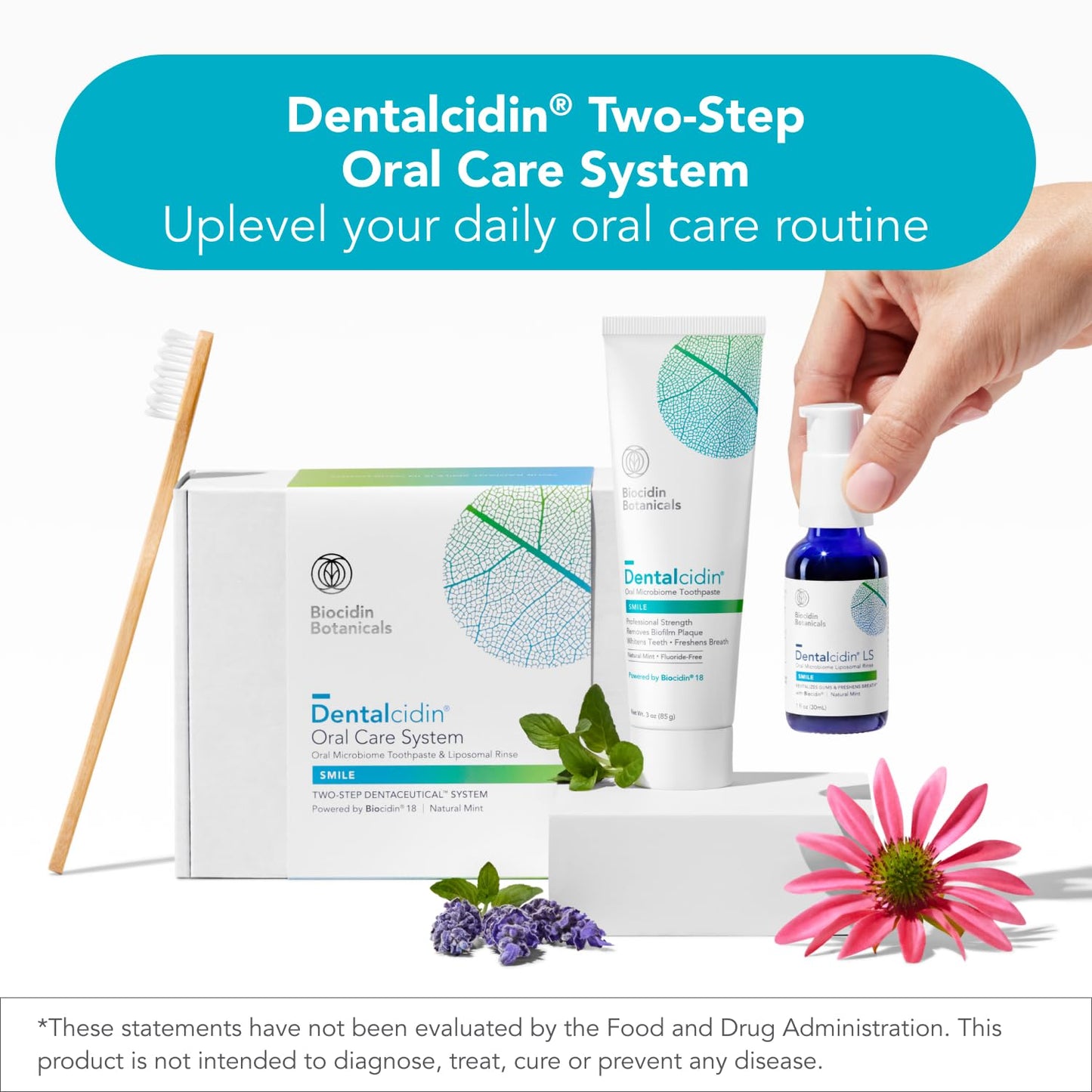 Biocidin Dentalcidin Fluoride Free Teeth Whitening Toothpaste for Adults - Plant-Based Toothpaste - Promote a Healthy Oral Microbiome, Remove Biofilm Plaque (3 Oz) Bio-Botanical ResearchUS supplements