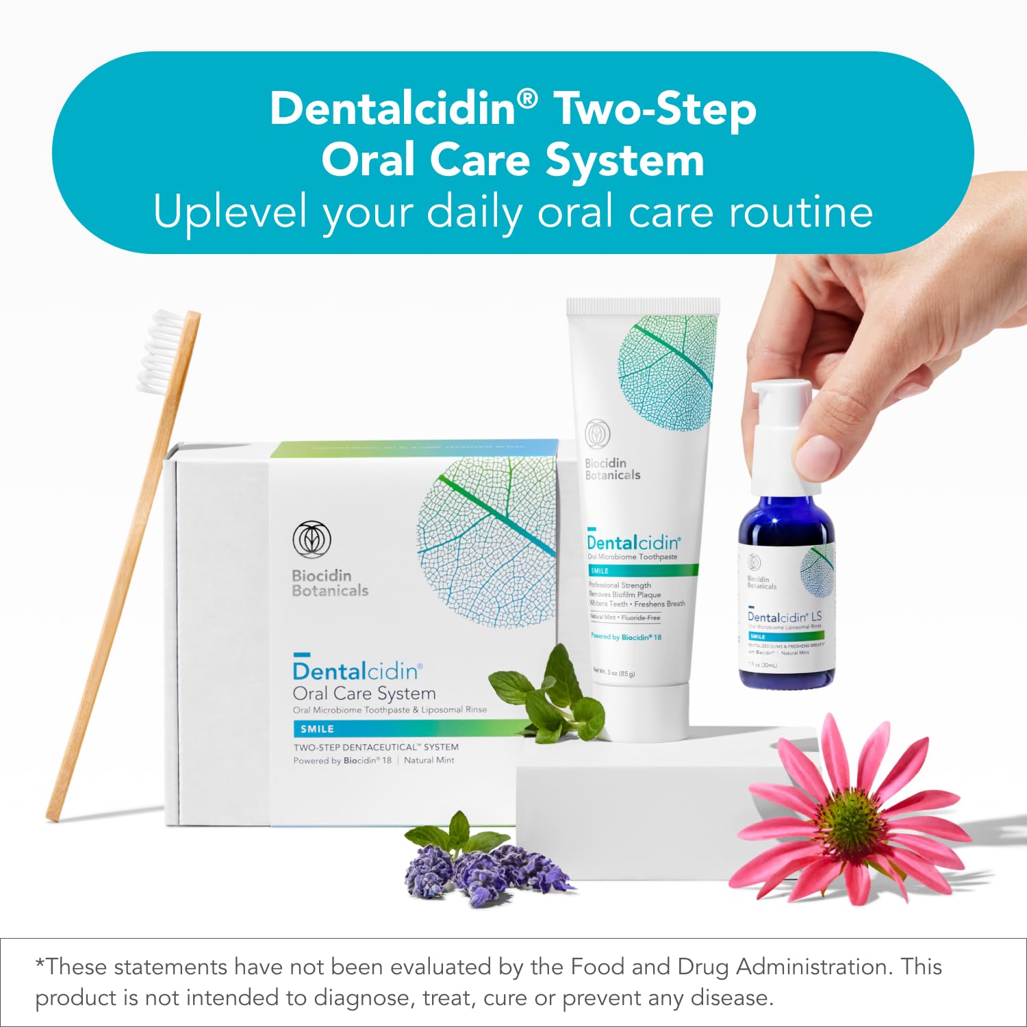 Biocidin Dentalcidin Fluoride Free Teeth Whitening Toothpaste for Adults - Plant-Based Toothpaste - Promote a Healthy Oral Microbiome, Remove Biofilm Plaque (3 Oz) Bio-Botanical ResearchUS supplements