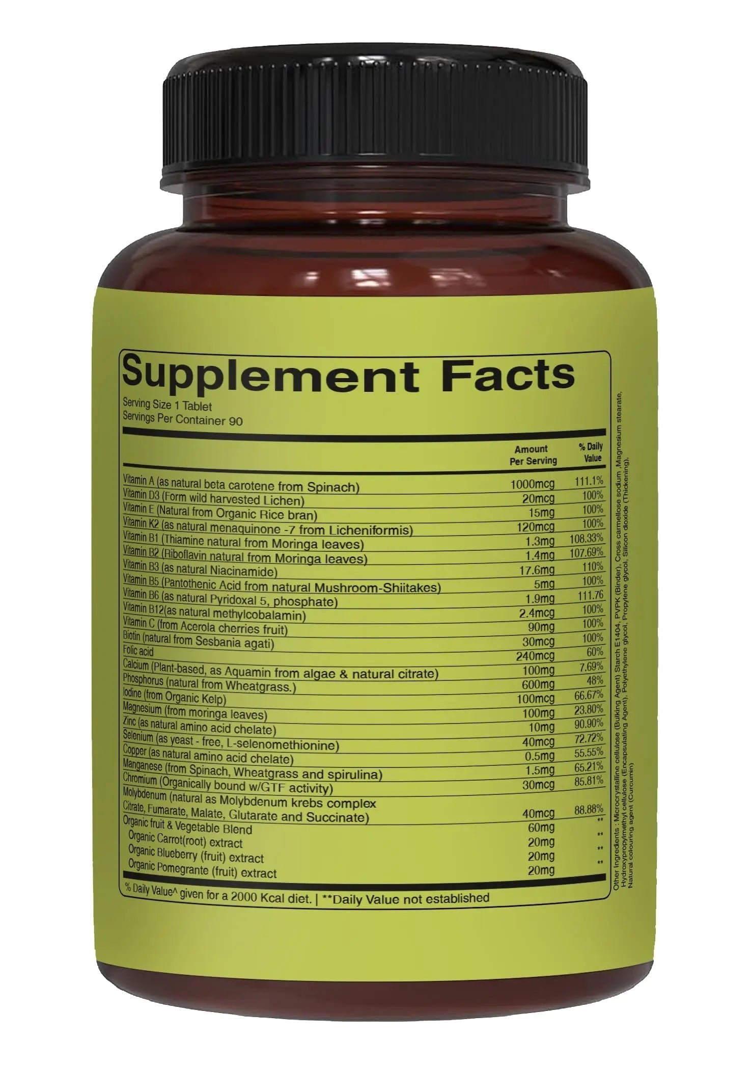 Pure Nutrition Whole Food Multivitamins for Men | 90 Tabs | One-A-Day | 100% RDA | 24 Natural Vitamins and Minerals | PURE NUTRITION NATURAL TREASURESAu supplements
