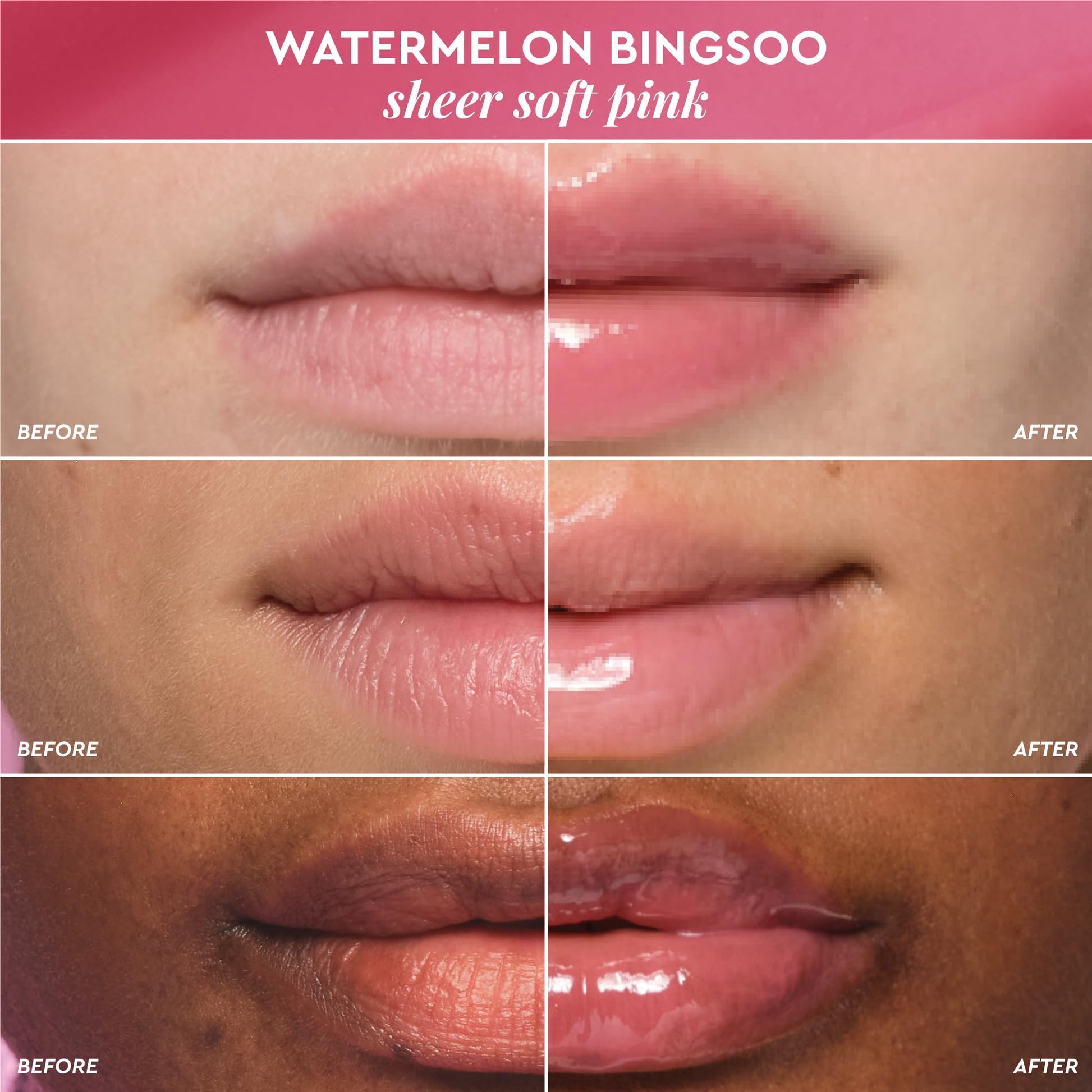 Glow Recipe Glass Balm Lip Treatment - 12Hr Hydrating Lip Balm & Moisturizer with Hyaluronic Acid to Smooth, Plump & Protect from Dryness - Sheer Soft Pink Tint, Watermelon Bingsoo (15 ml) Glow RecipeAu supplements