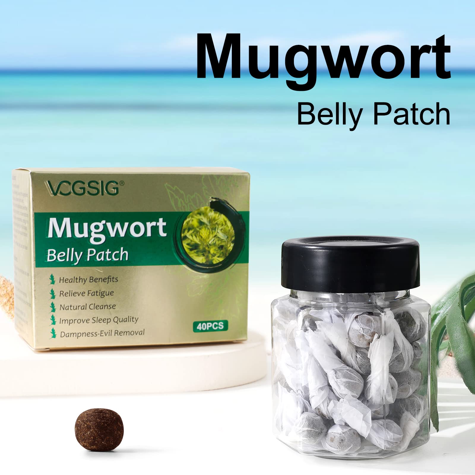 ALIVO 40PCs Mugwort Belly Patch, Mugwort Navel Stickers - Parches para Bajar de Peso ALIVOUS supplements