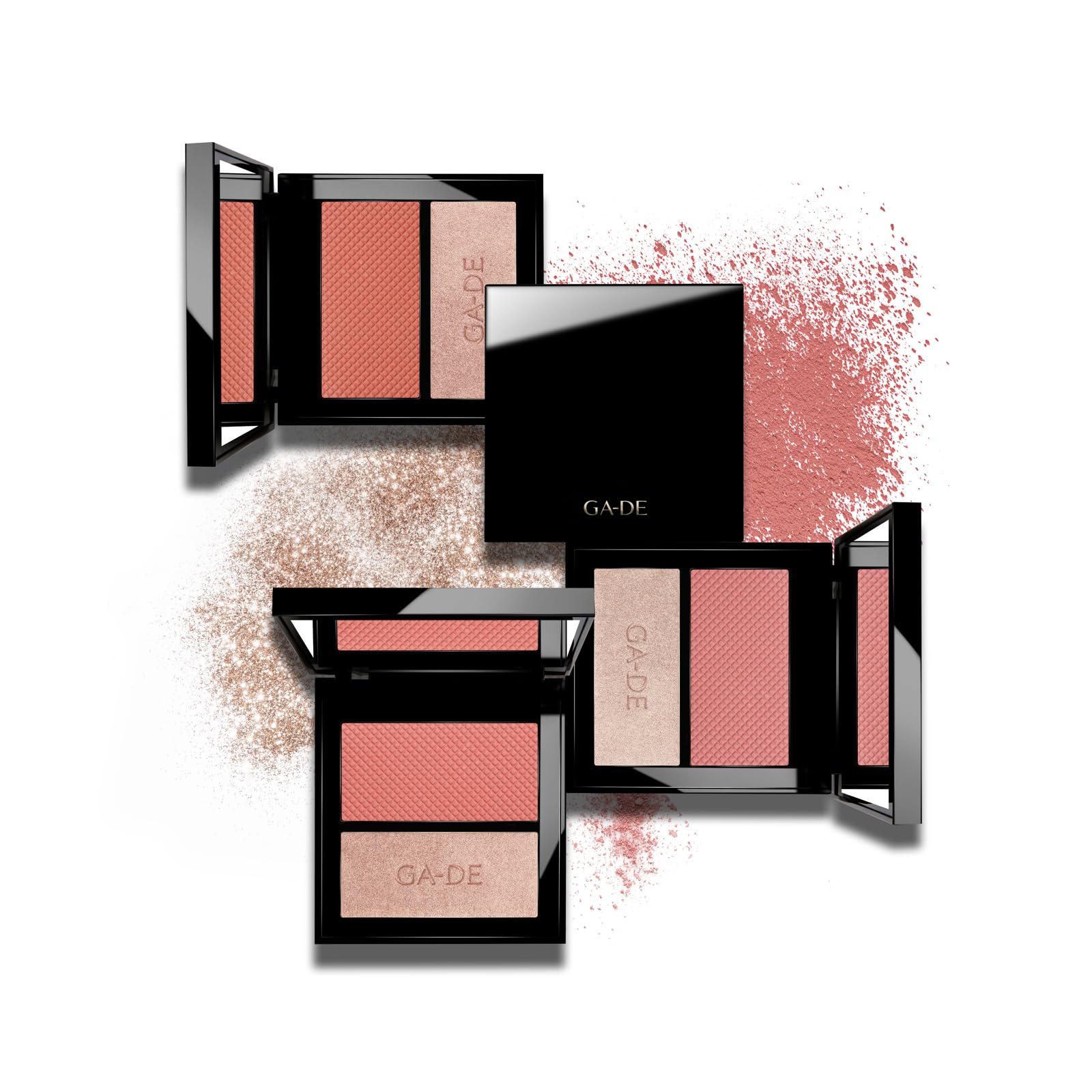 GA-DE Velveteen Blush and Shimmer Duet, 50 - Formulated with Micronized Pearls and Pigments for Sculpting Face and Décolleté - Paraben-Free - 0.26 oz GA-DEAu supplements