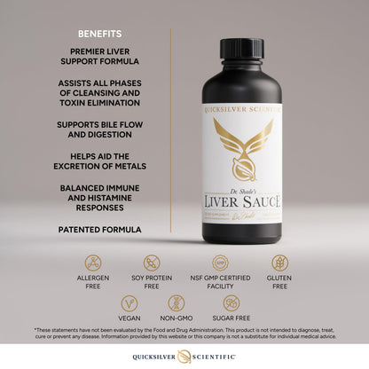 Quicksilver Scientific Liver Sauce - Liposomal Liver Detox with DIM, Quercetin, Lipoic Acid, Milk Thistle and Dandelion Root Supplement - Supports Bile & Toxin Momentum (100 ml / 3.38 oz) Quicksilver ScientificUS supplements