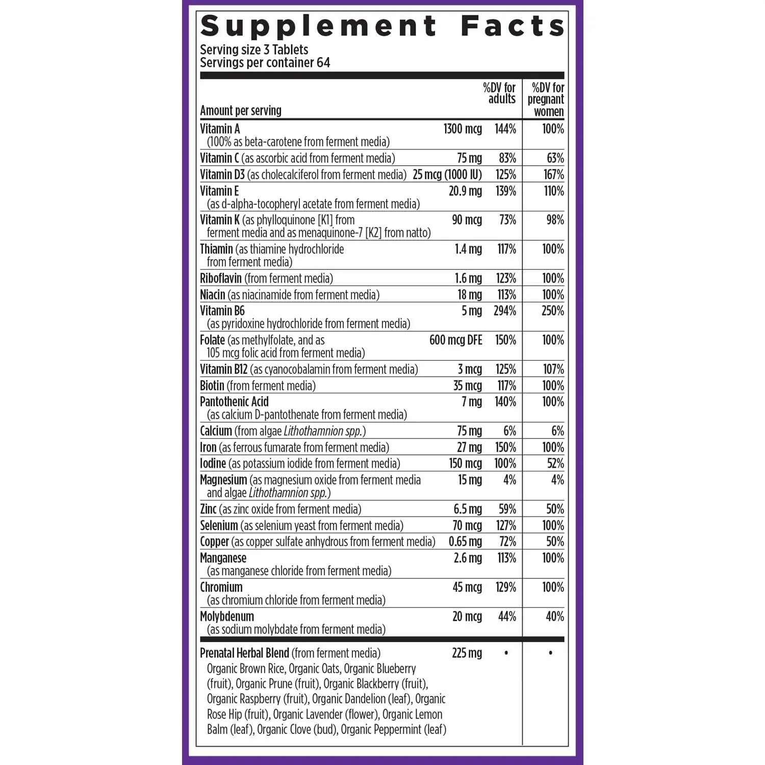 New Chapter Perfect Prenatal Vitamins, Organic Prenatal Vitamins, Non-GMO Ingredients for Healthy Baby & Mom - Folate (Methylfolate), Iron, Vitamin D3 New ChapterAu supplements