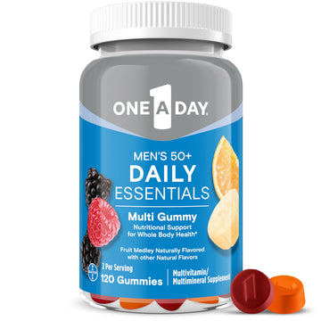 One A Day Men’s 50+ Daily Essentials Multivitamin Gummies, Multivitamin for Men Over 50, Fruit Medley Flavor, 120 Gummies ONE A DAYAu supplements