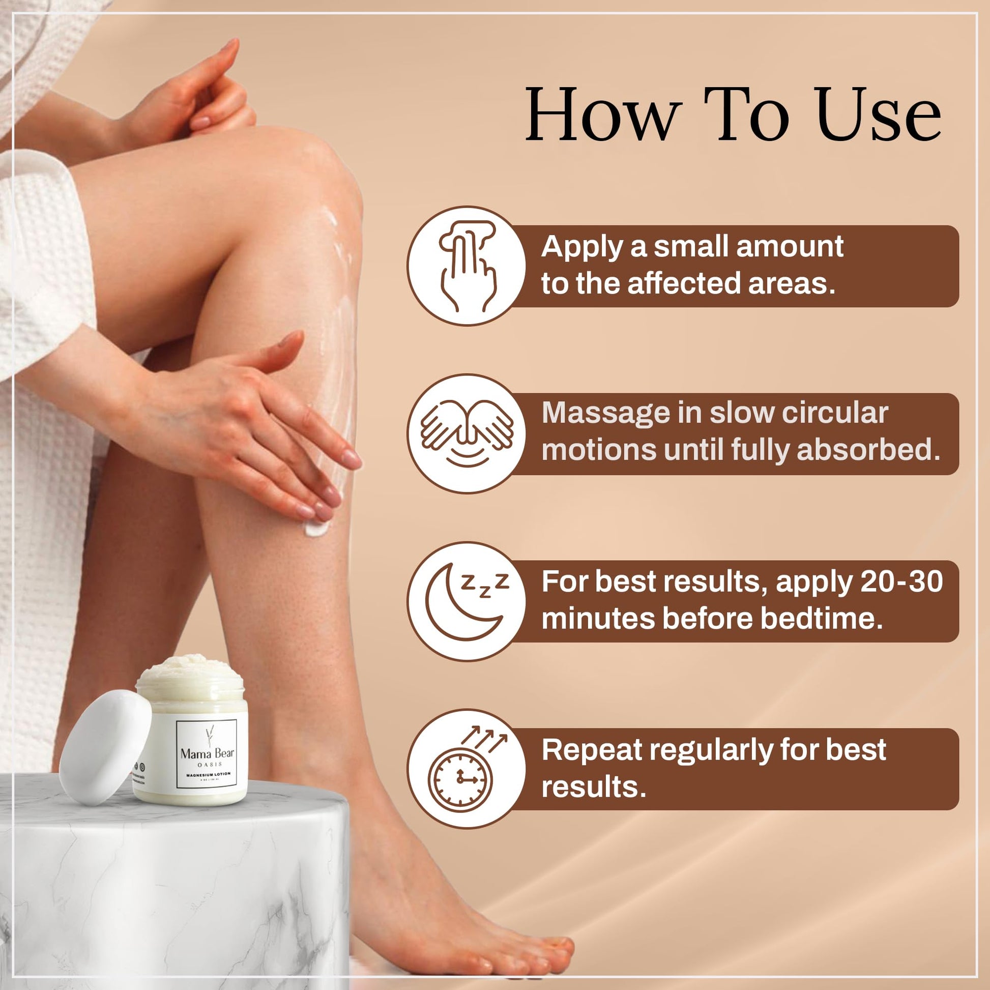 Mama Bear Oasis Lotion - Magnesium Cream - Lavender Magnesium Lotion for Foot, Hands, Legs, Toes Includes Arnica, Vitamin B6, Aloe Vera, MSM (Pack of 2) Mama Bear OasisAu supplements