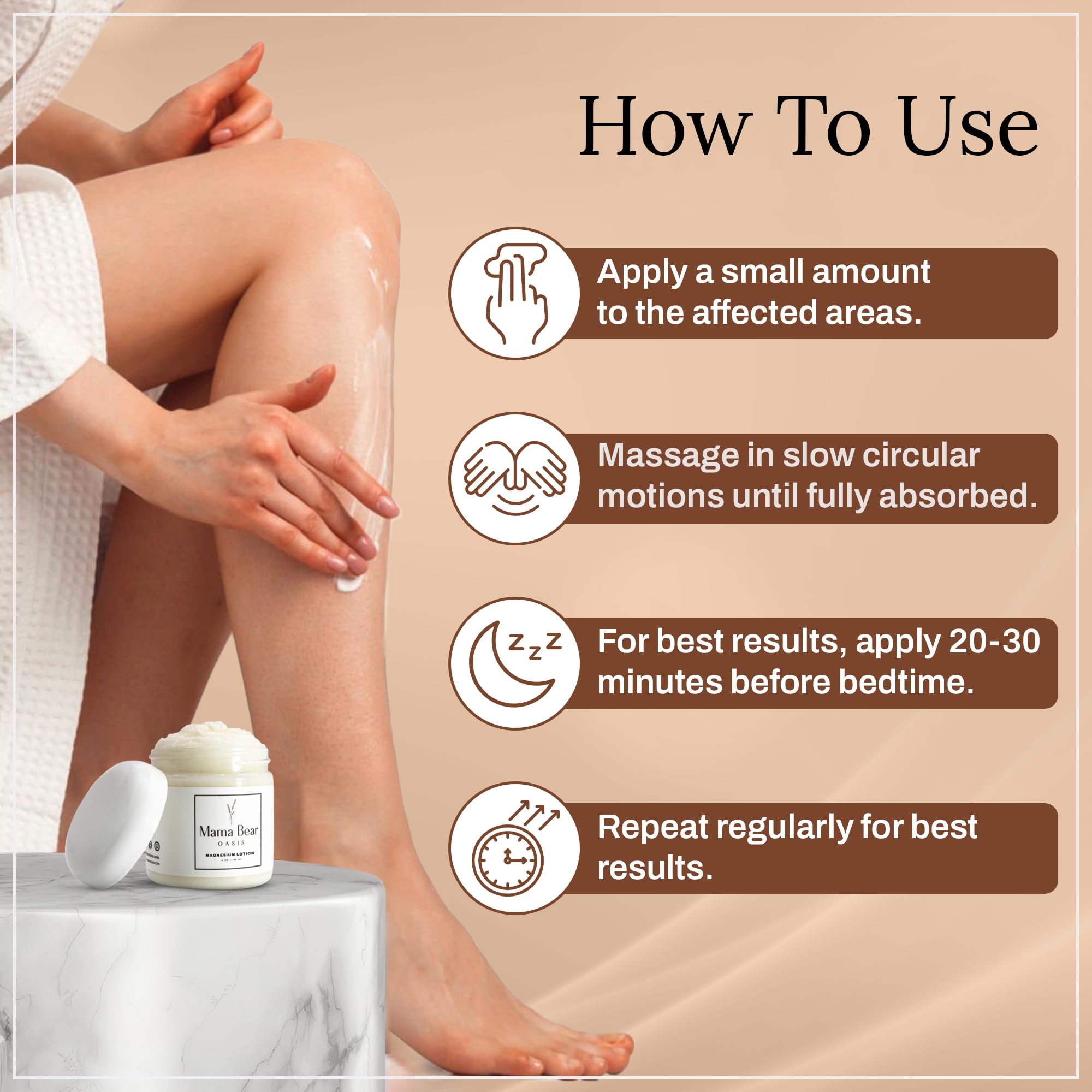 Mama Bear Oasis Lotion - Magnesium Cream - Lavender Magnesium Lotion for Foot, Hands, Legs, Toes Includes Arnica, Vitamin B6, Aloe Vera, MSM (Pack of 2) Mama Bear OasisAu supplements