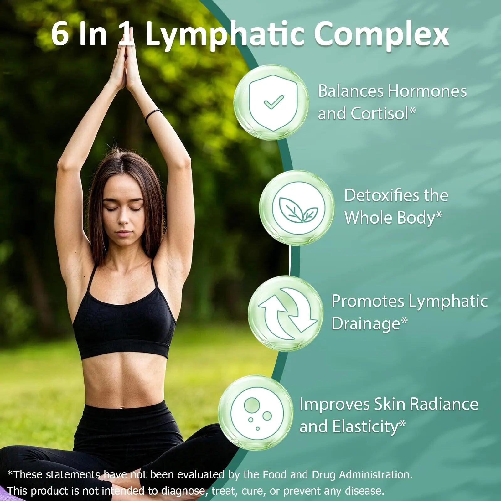 Lymphatic Drainage Drops, 6-IN-1 Lymphatic Complex w. Burdock Dandelion Kelp Cleavers, New Maximum Potency Lymph System Support for Bloat Balance Cortisol Immune Full Body Detox & Skin Vitality JUIWEFKKAu supplements
