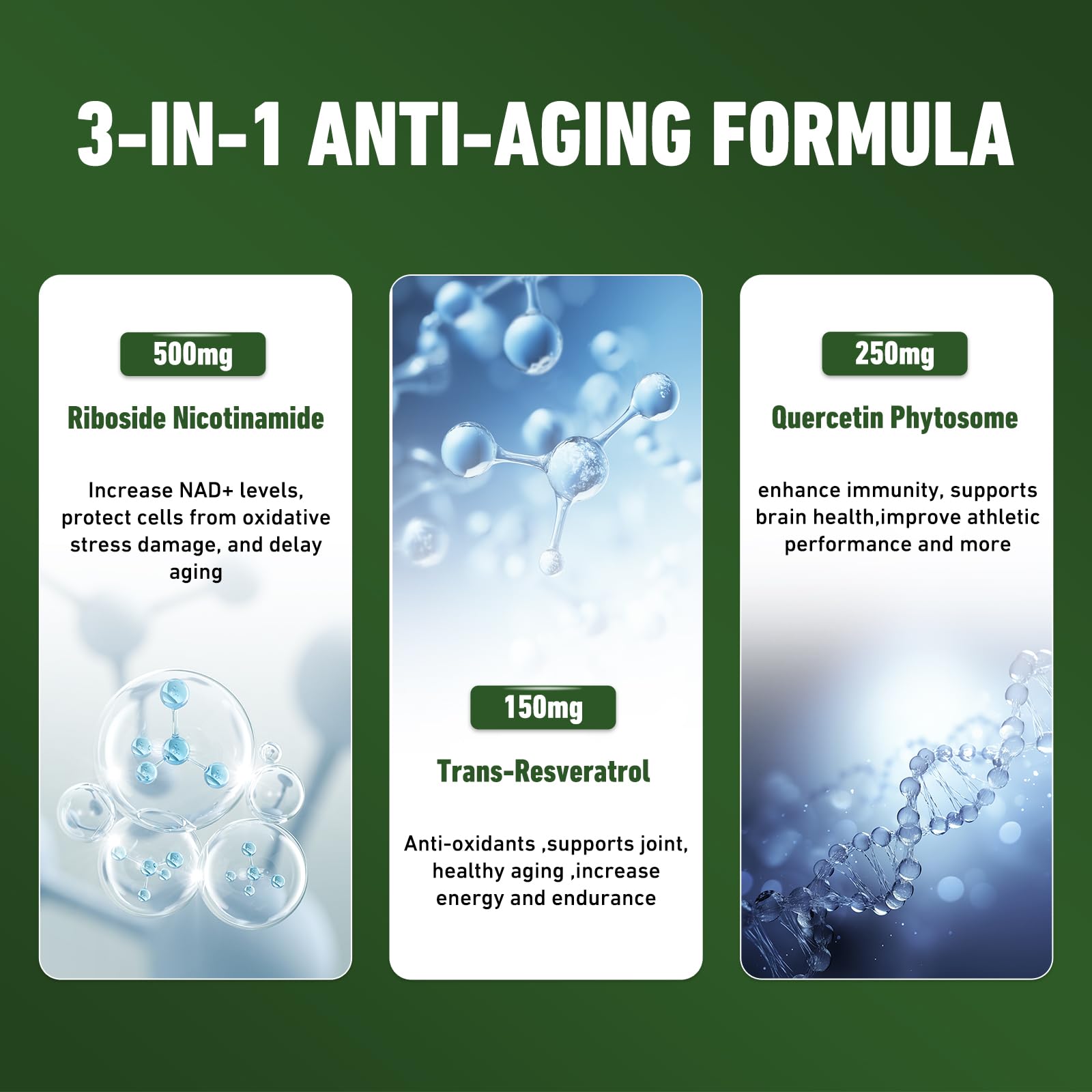 Airboy NAD Supplement with Nicotinamide Riboside Resveratrol & Quercetin 900 mg, NMNH Alternative for Men and Women Support Anti-Aging, Energy, Focus - 80 Capsules AirboyAu supplements