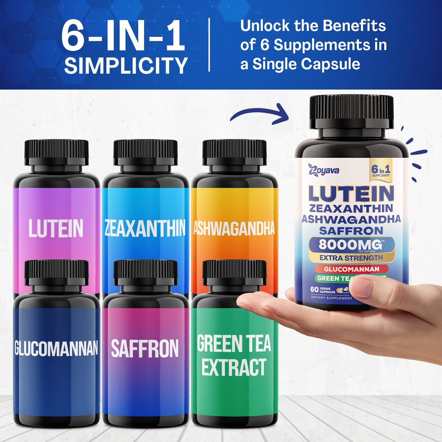 Zoyava Sea Moss 16-in-1 and Lutein 6-in-1 Bundle ZoyavaUS supplements