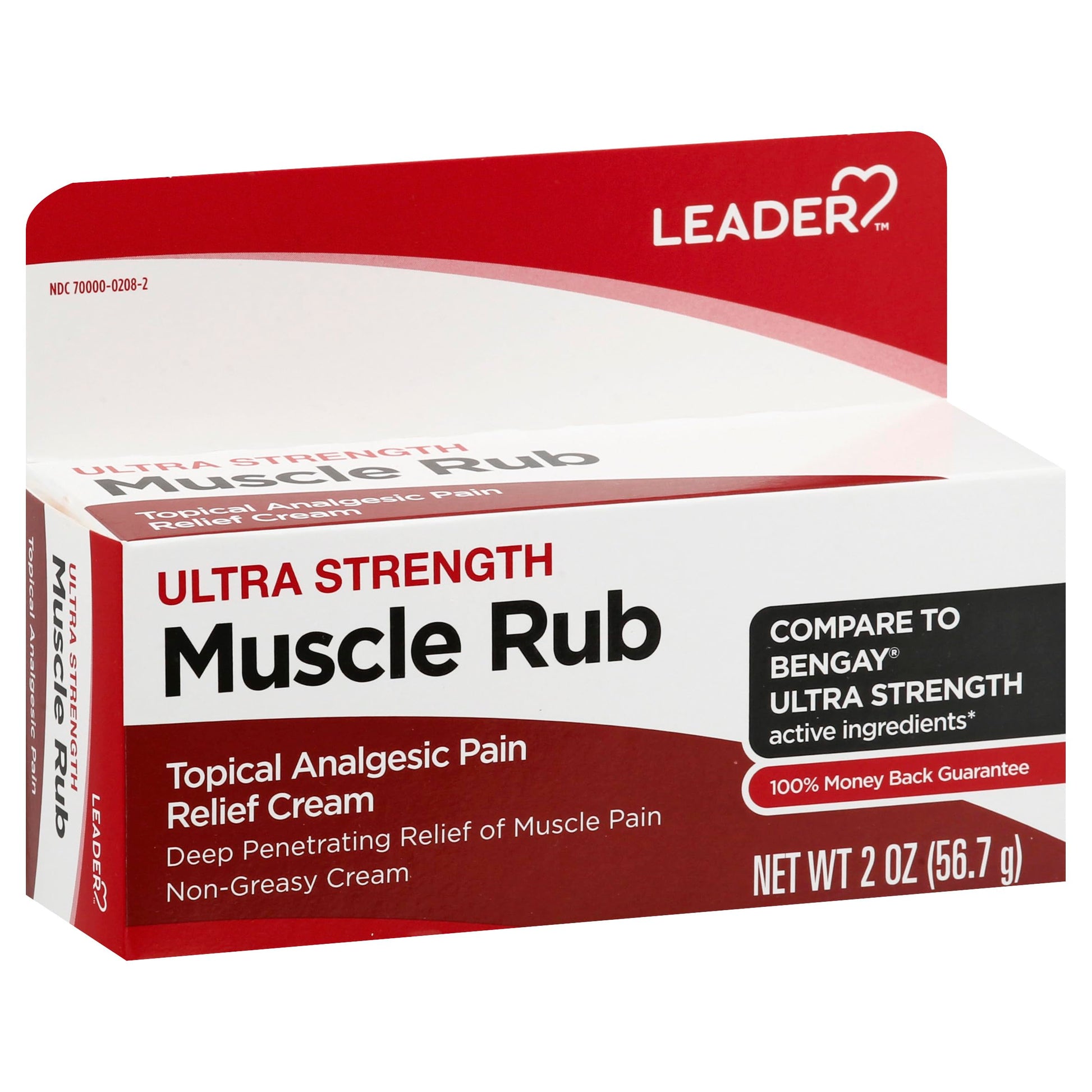 Leader Muscle Rub - Fast-Acting, Deep Penetrating Relief for Sore Muscles and Joints, Minor Arthritis and Back Pain Relief, Non-Greasy Formula Topical Analgesic, Camphor, Menthol & Methyl Salicylate LeaderAu supplements
