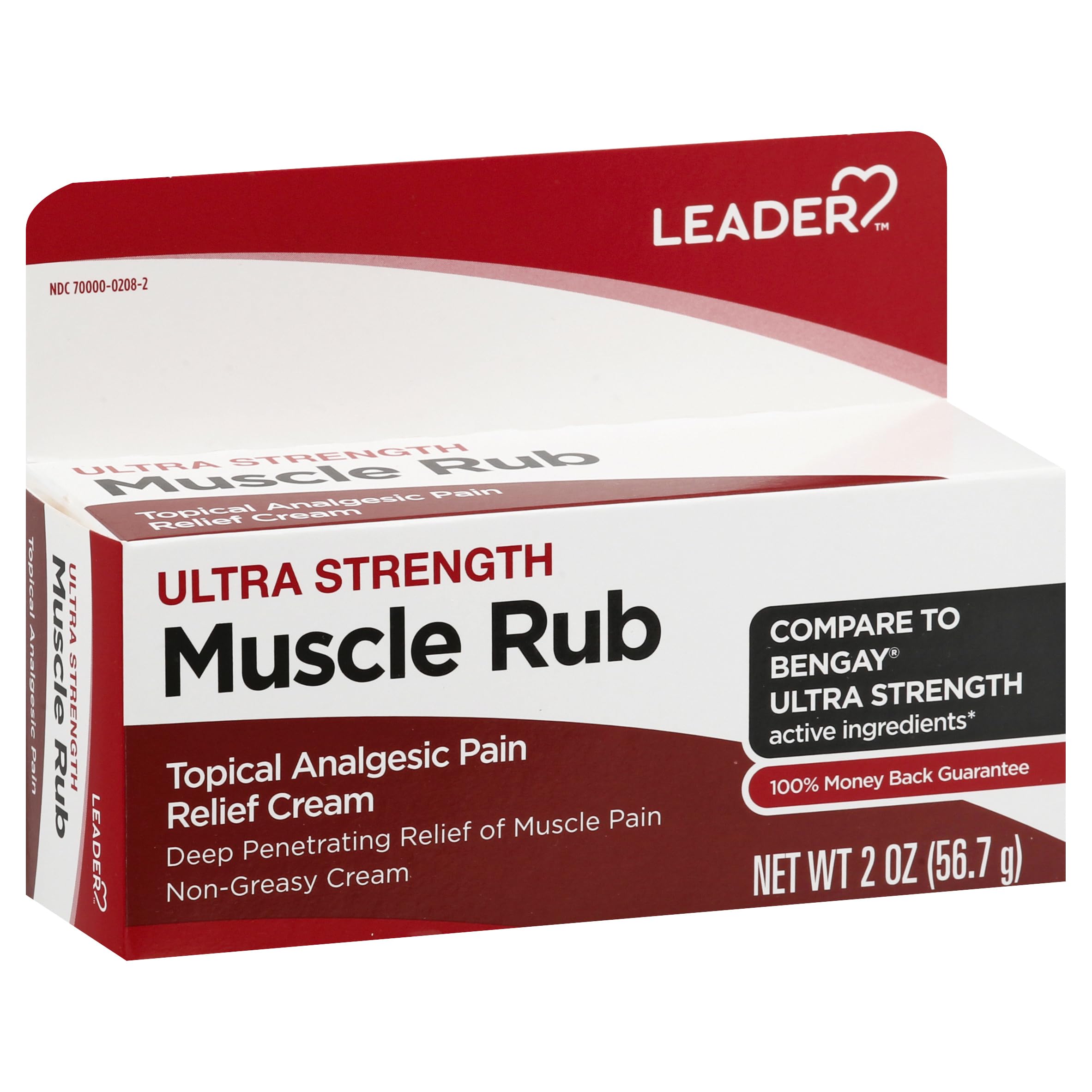Leader Muscle Rub - Fast-Acting, Deep Penetrating Relief for Sore Muscles and Joints, Minor Arthritis and Back Pain Relief, Non-Greasy Formula Topical Analgesic, Camphor, Menthol & Methyl Salicylate LeaderAu supplements