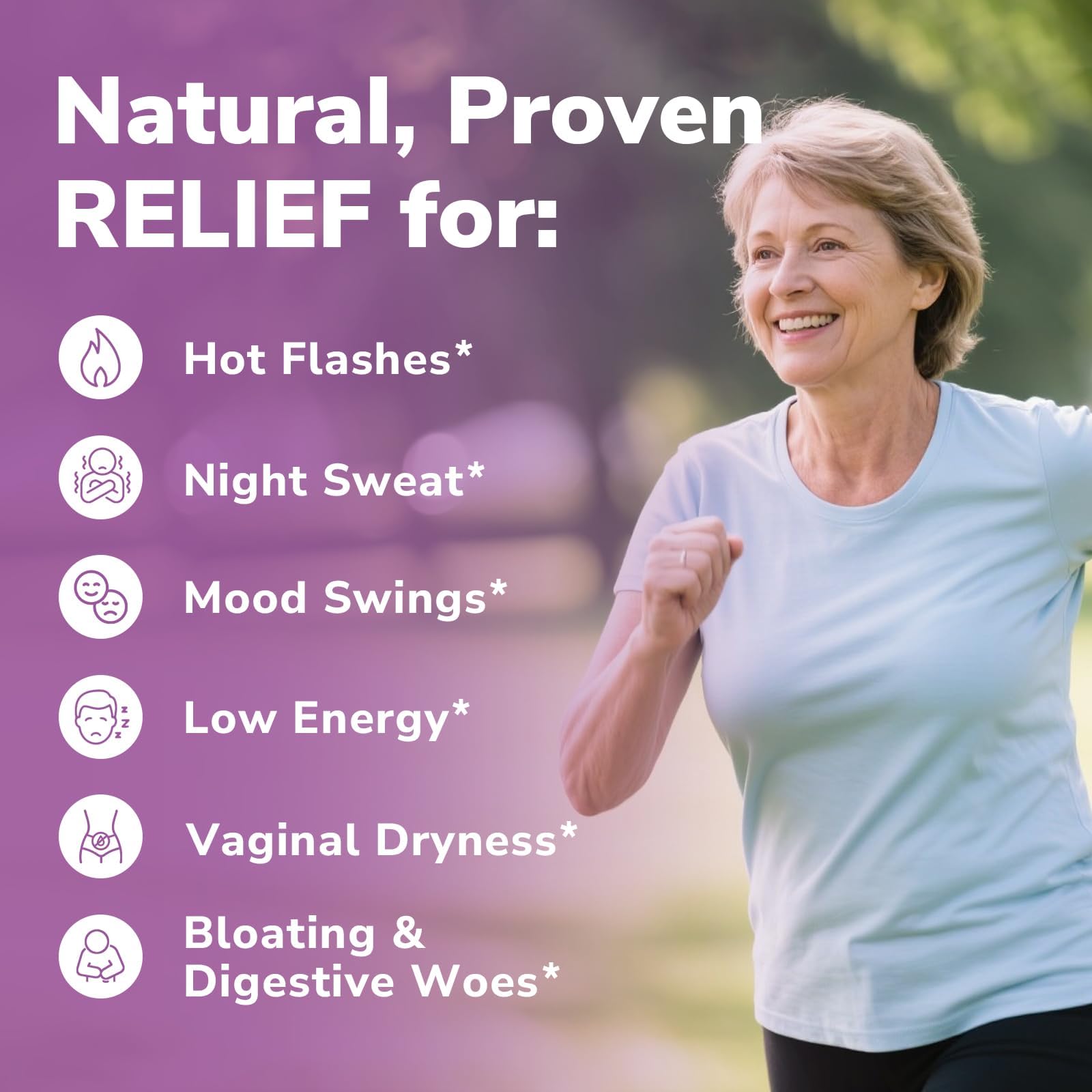 Vitalibre Menopause Probiotics for Women 70 Billion CFU, 12 Targeted Strains, Organic Prebiotics, Black Cohosh Resveratrol Red Clover Chasteberry Dong Quai, Hot Flash Night Sweat+, No Estrogen, 30 Ct VitalibreAu supplements