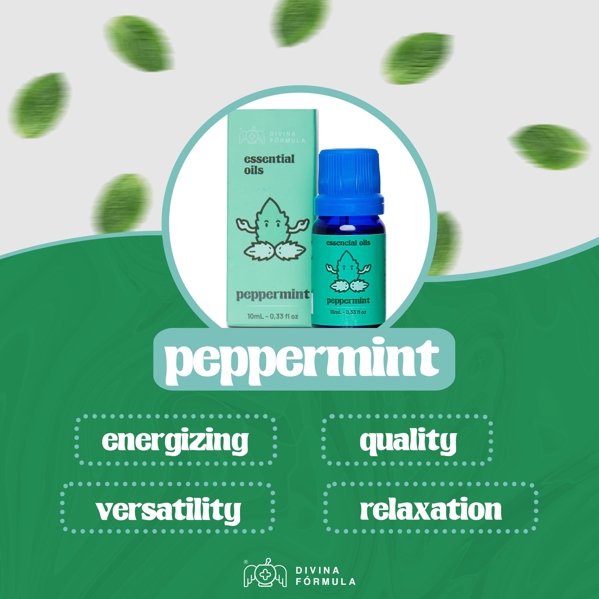 Divina Fórmula - 100% Pure Peppermint Essential Oil - Aromatherapy Oils, Essential Oils - Oil for Massage Divina FÓrmulaAu supplements