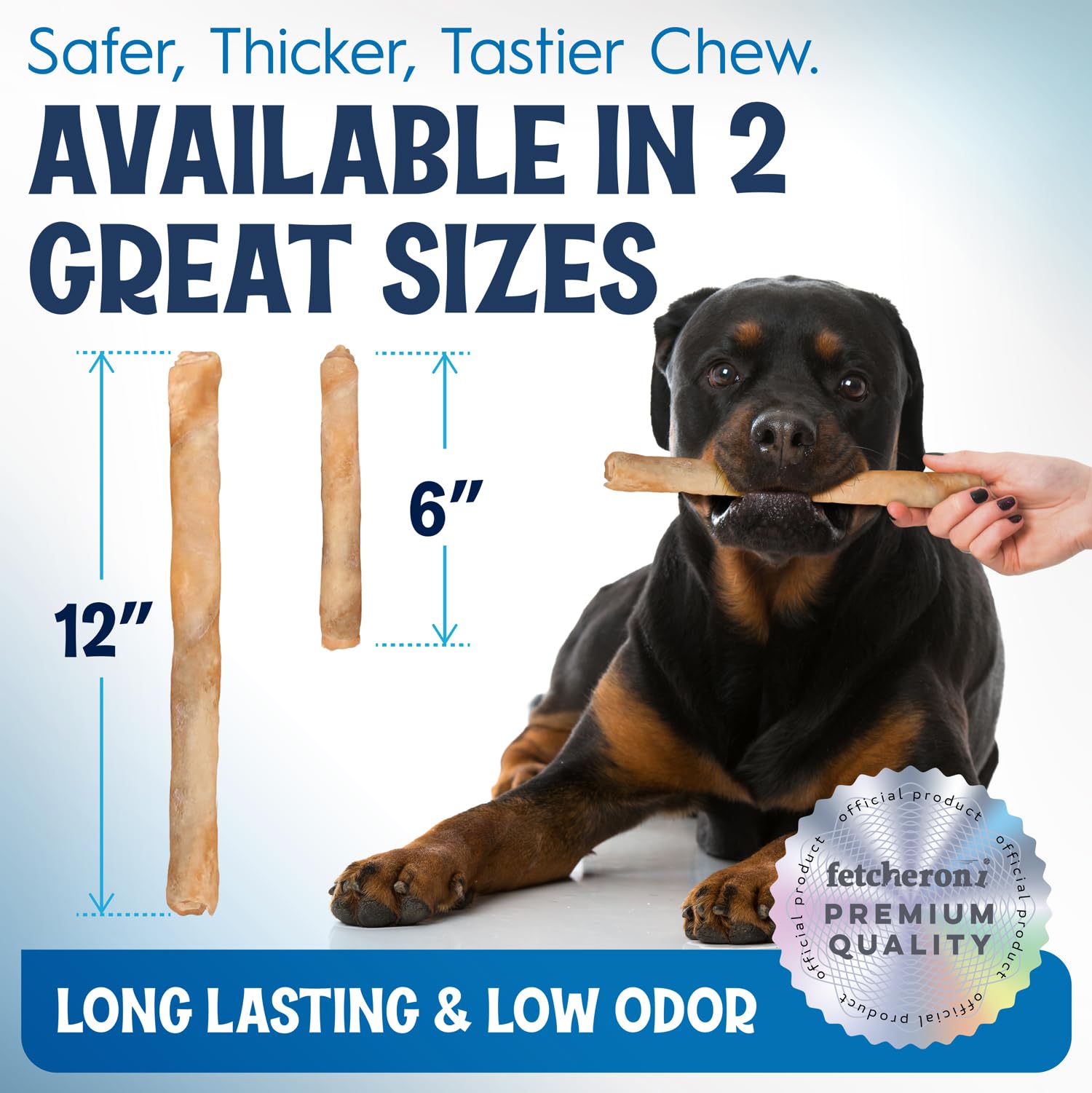 FETCHERONI 6" Collagen Sticks for Dogs – Low Odor Long-Lasting Bully Stick & Rawhide Alternative, Single Ingredient Beef Bone, High Protein Dental Treat, Vet Approved, Improves Joint Health – 5 Pack FETCHERONIAu supplements