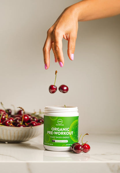 MRM Nutrition Organic Pre-Workout Powder | Black Cherry Flavored | Superfoods MRMUS supplements