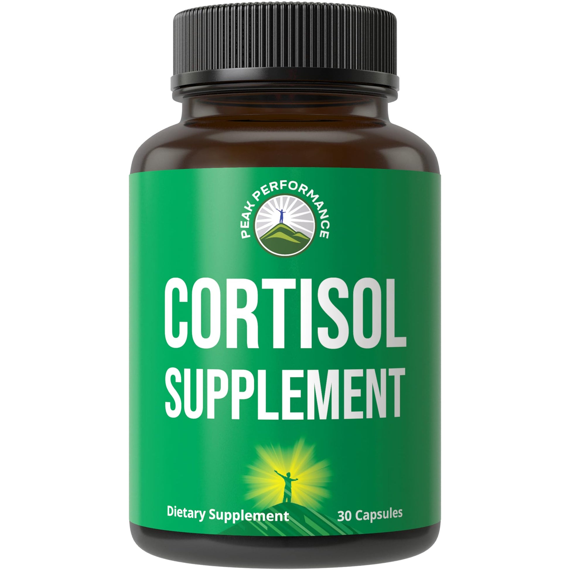 5-in-1 Cortisol Supplement for Women & Men. Lower High Cortisol with Ashwagandha, Rhodiola Rosea, L-Theanine, Phosphatidylserine, Magnolia Bark. Calm Relaxation, Balanced Energy, Vegan Supplements Peak PerformanceAu supplements