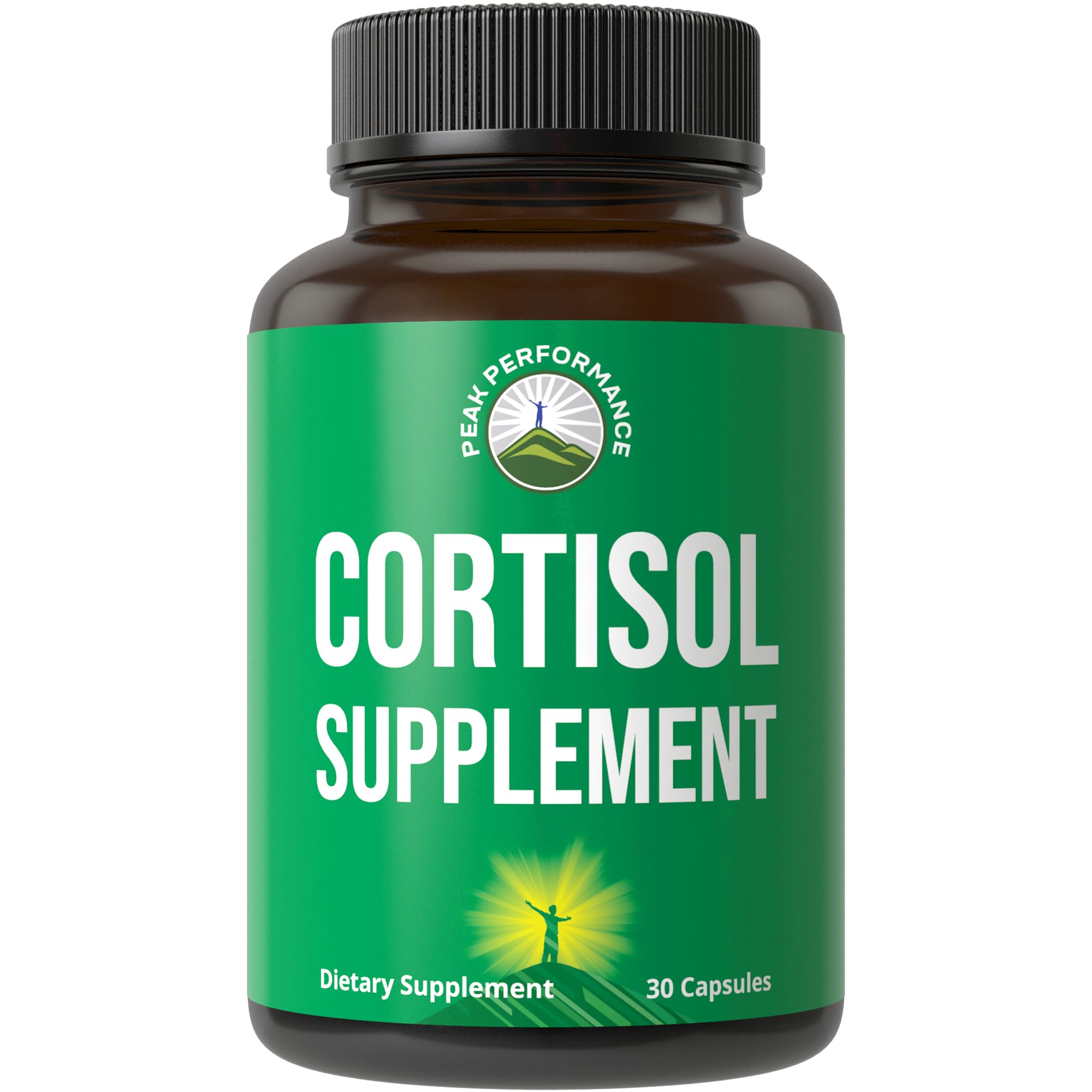 5-in-1 Cortisol Supplement for Women & Men. Lower High Cortisol with Ashwagandha, Rhodiola Rosea, L-Theanine, Phosphatidylserine, Magnolia Bark. Calm Relaxation, Balanced Energy, Vegan Supplements Peak PerformanceAu supplements
