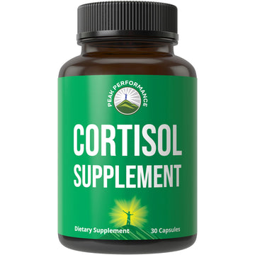 5-in-1 Cortisol Supplement for Women & Men. Lower High Cortisol with Ashwagandha, Rhodiola Rosea, L-Theanine, Phosphatidylserine, Magnolia Bark. Calm Relaxation, Balanced Energy, Vegan Supplements Peak PerformanceAu supplements