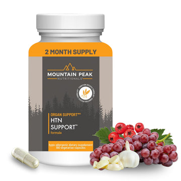 Mountain Peak Nutritionals HTN Blood Pressure Support Supplement for Heart & Circulation Health - Advanced Cardiovascular Formula with Rauwolfia, Hawthorn Berry, & Magnesium (180 Vegetarian Capsules) Mountain Peak NutritionalsAu supplements