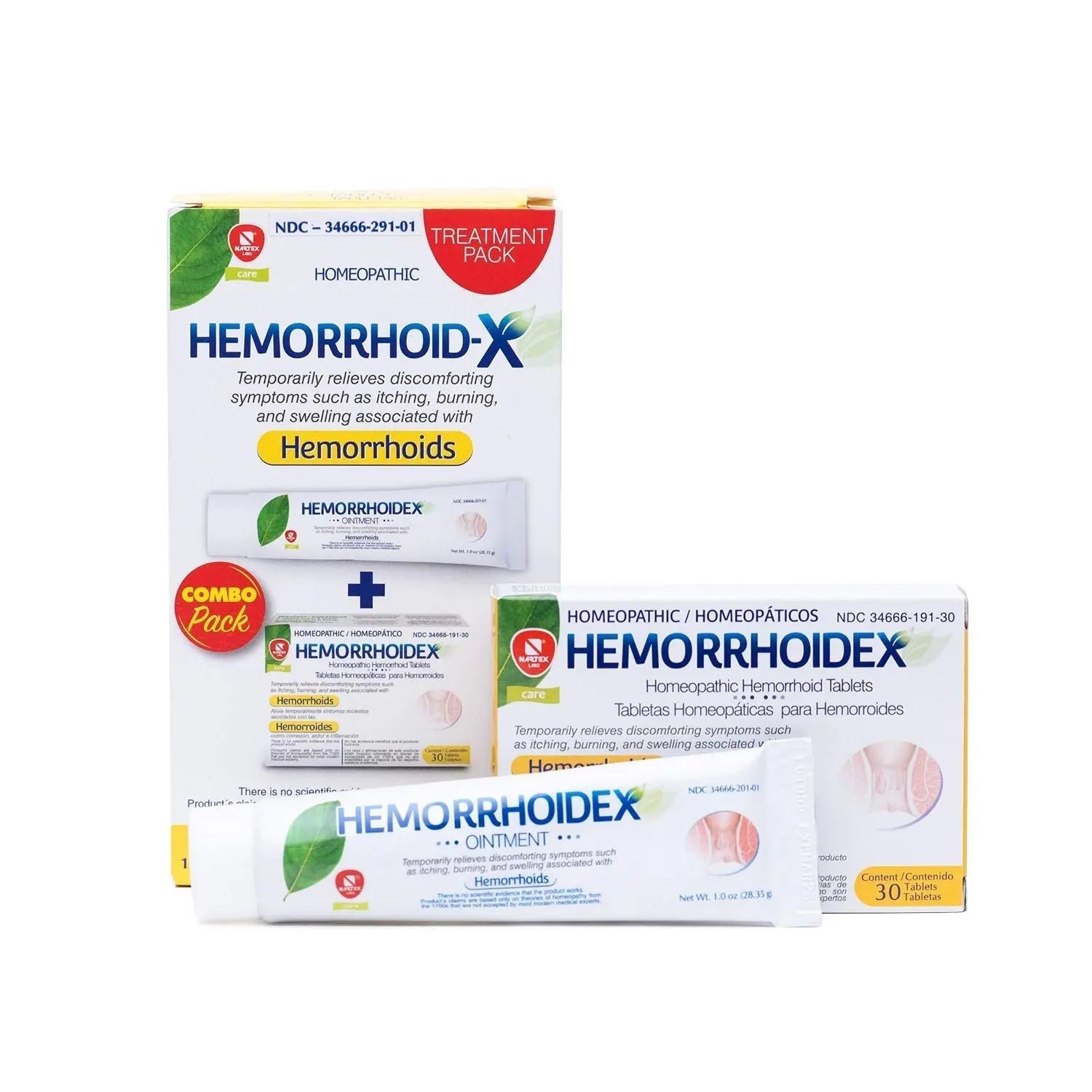 Nartex Hemorrhoid X Treatment Combo Pack 1 Tube & 30 Tablets NARTEX LABSAu supplements