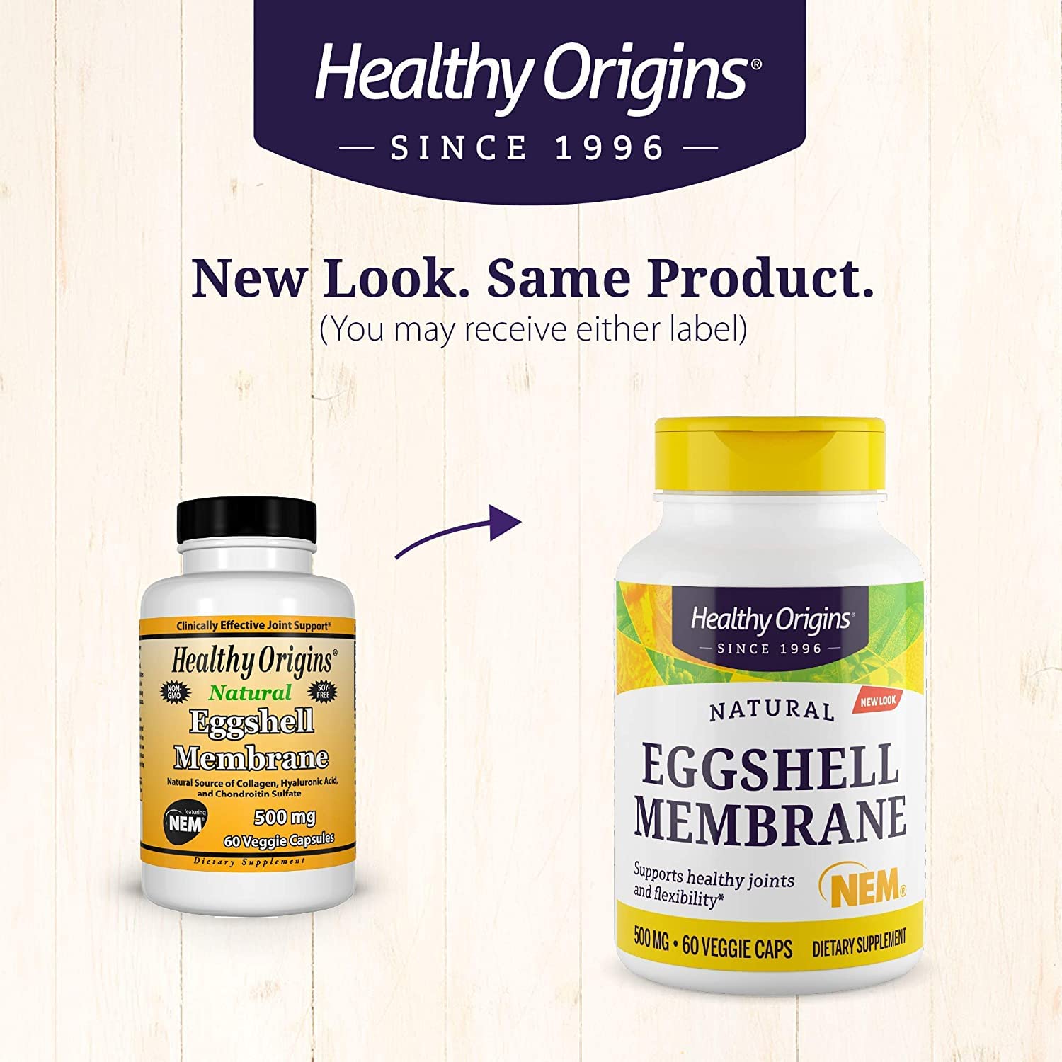 Healthy Origins Eggshell Membrane (NEM), 500 mg - Natural Collagen and Joint Support Healthy OriginsUS supplements