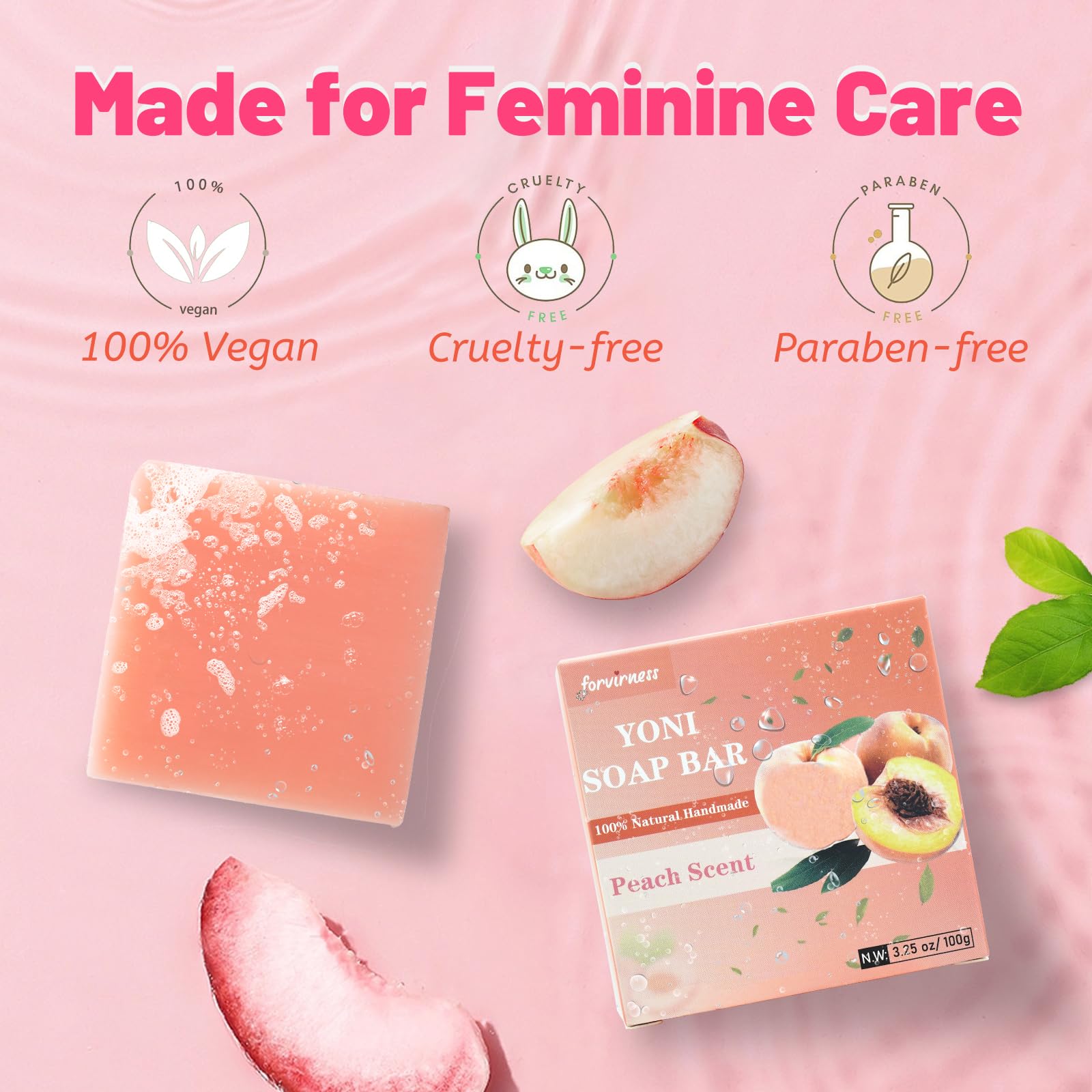 Yoni Wash Yoni Oil Yoni Bar Soap for Women ph Balance, Feminine Wash for Women Remove Odor forvirnessAu supplements
